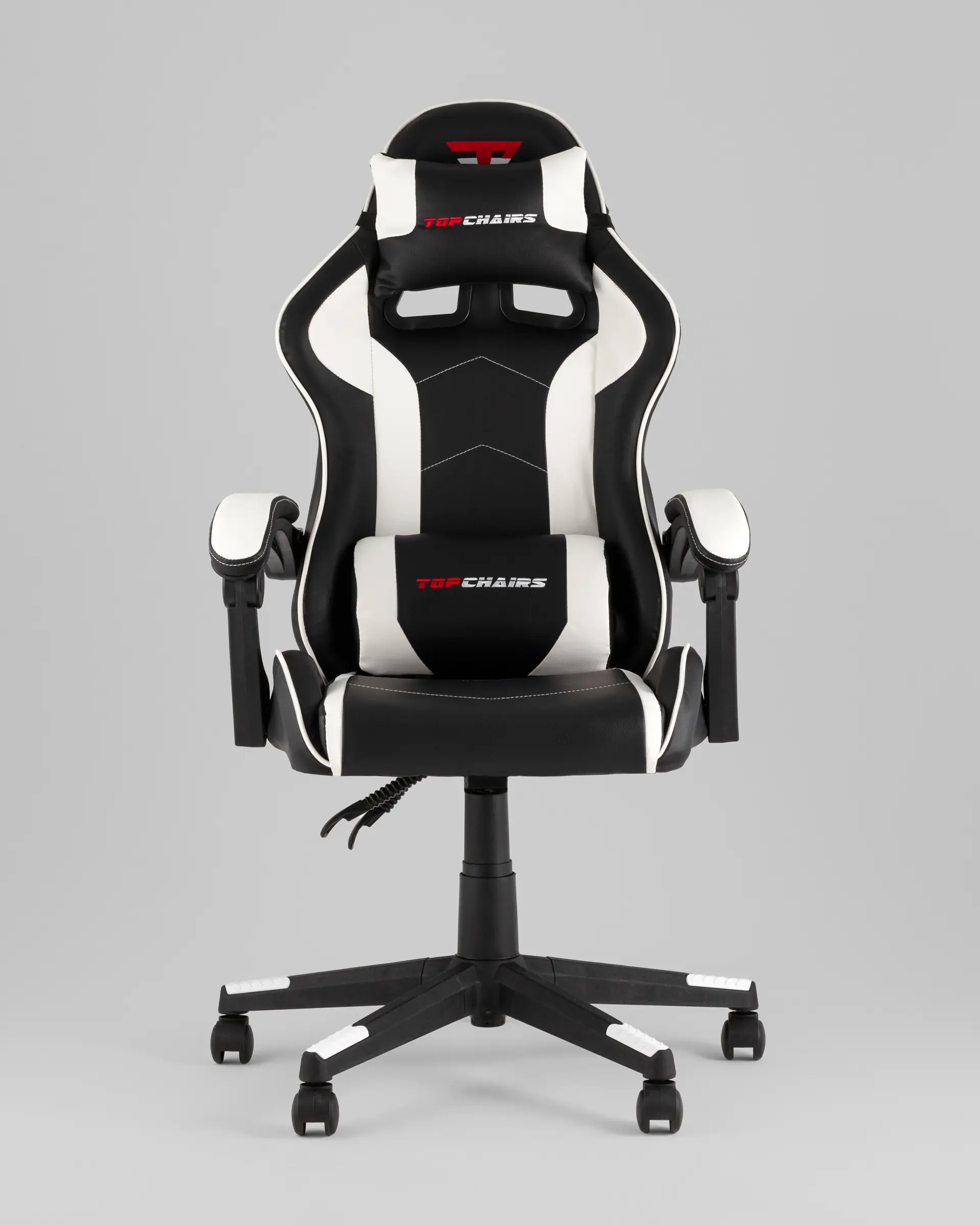 Кресло спортивное TopChairs Shadow черно-белый