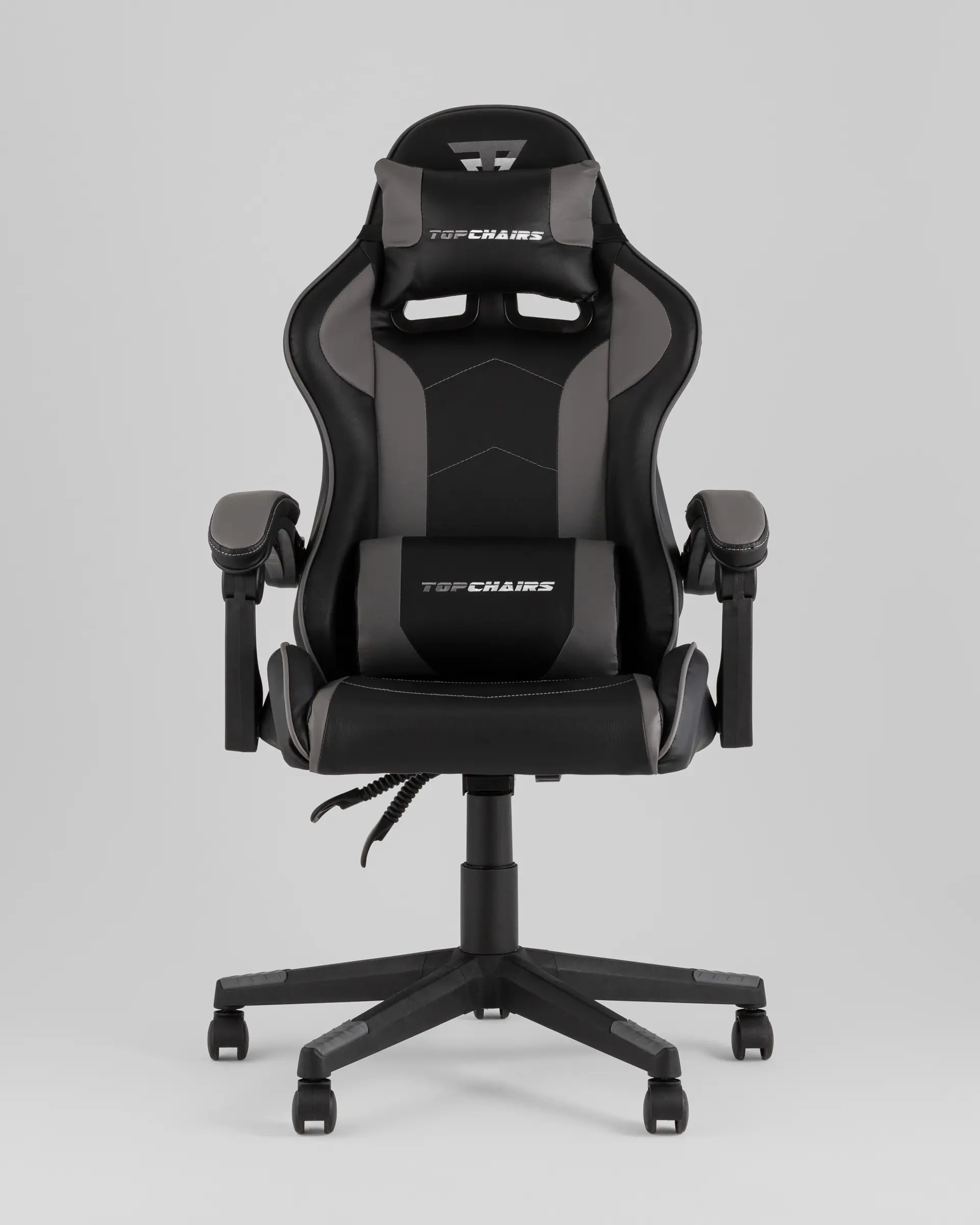 Кресло спортивное TopChairs Shadow черно-серый