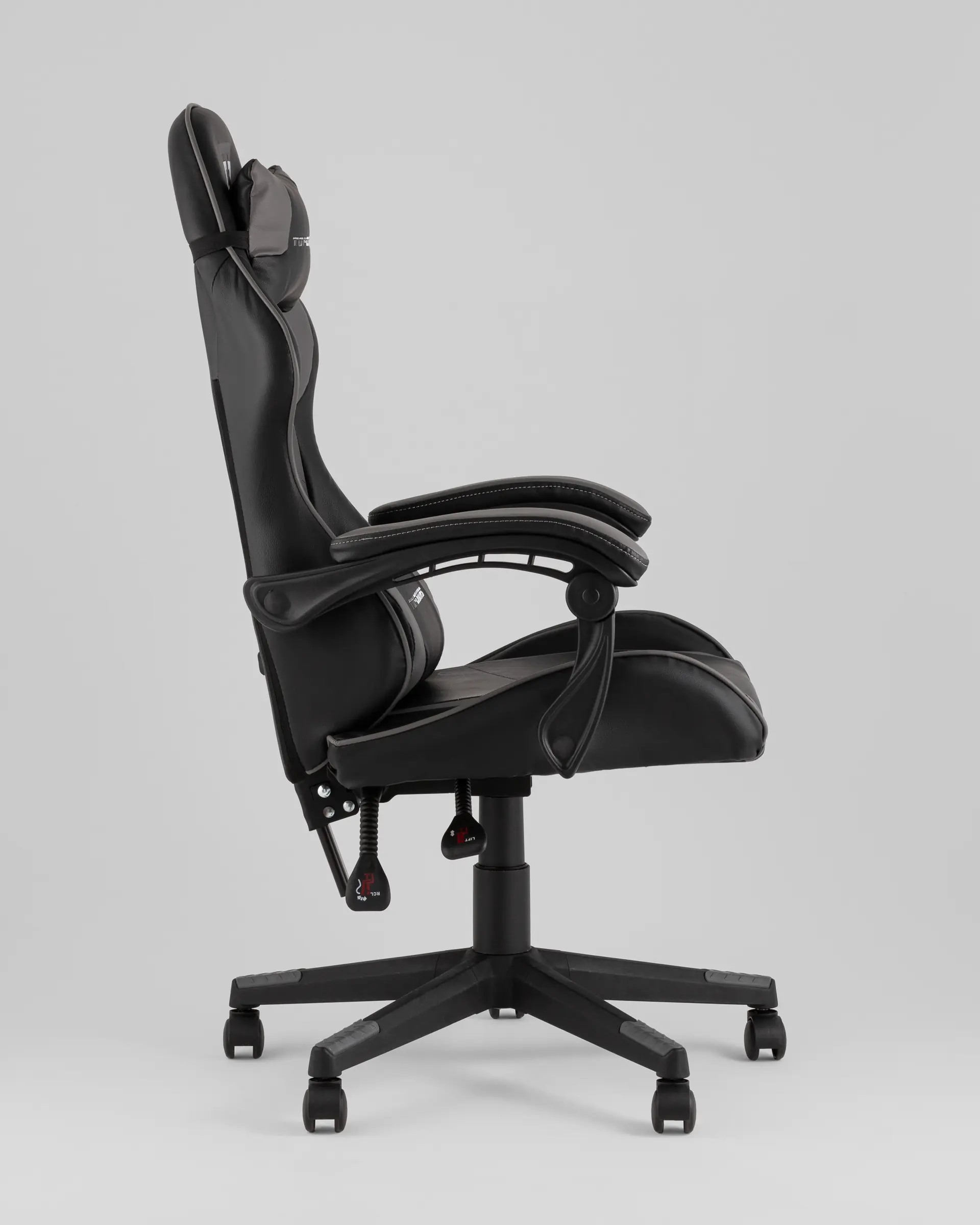 Кресло спортивное TopChairs Shadow черно-серый