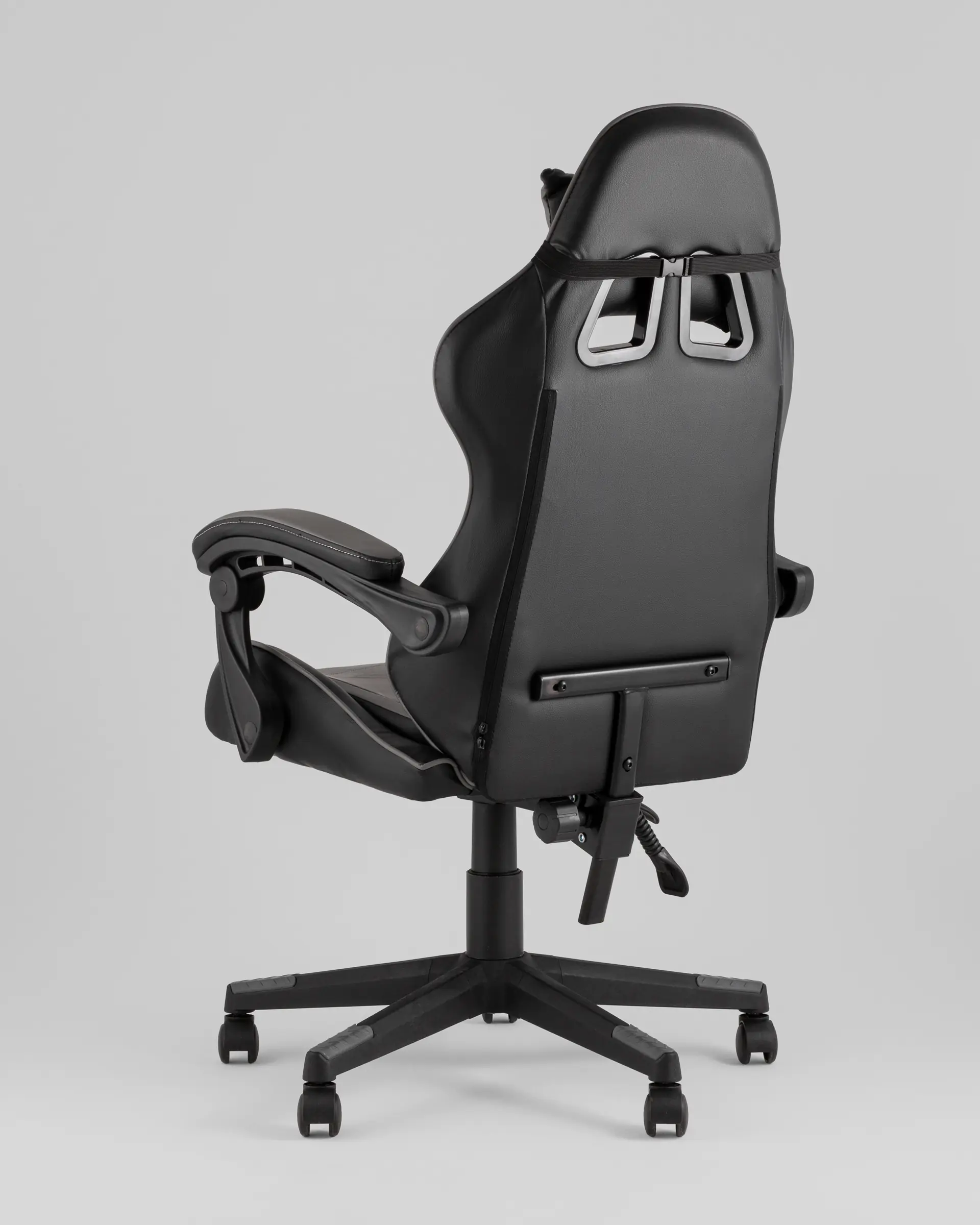 Кресло спортивное TopChairs Shadow черно-серый