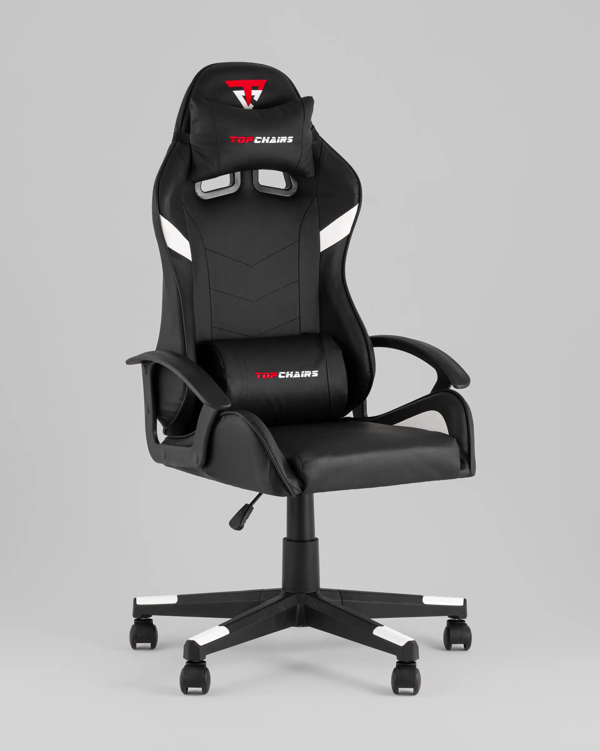 Кресло спортивное TopChairs Warden черно-белый