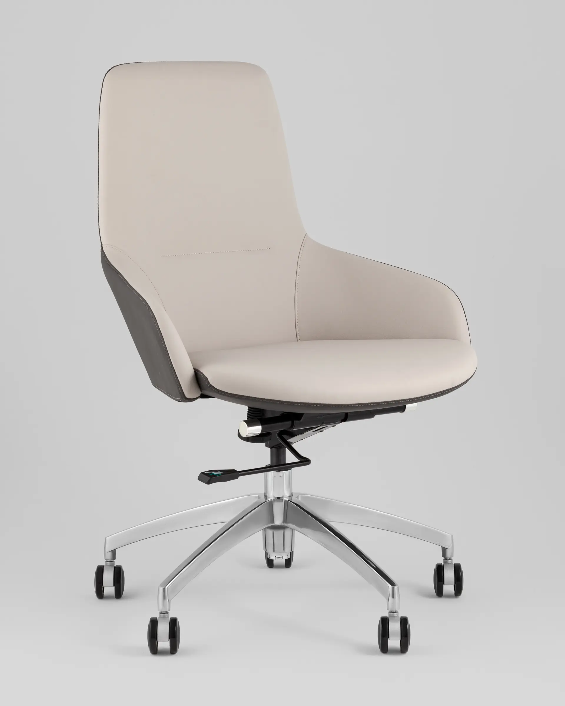 Кресло офисное TopChairs Soulo бежевый, серый
