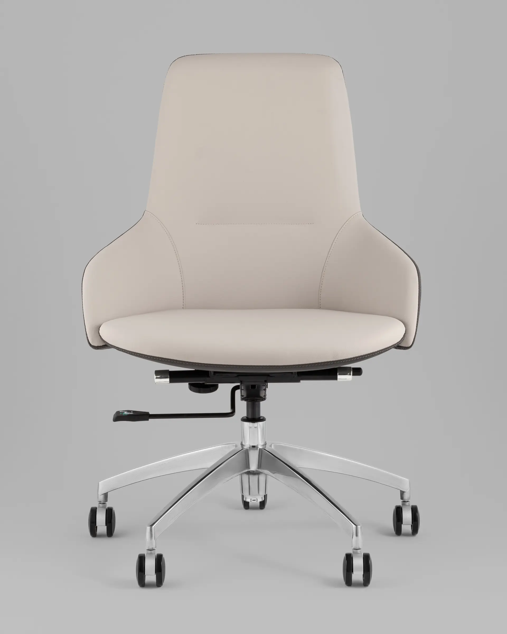 Кресло офисное TopChairs Soulo бежевый, серый