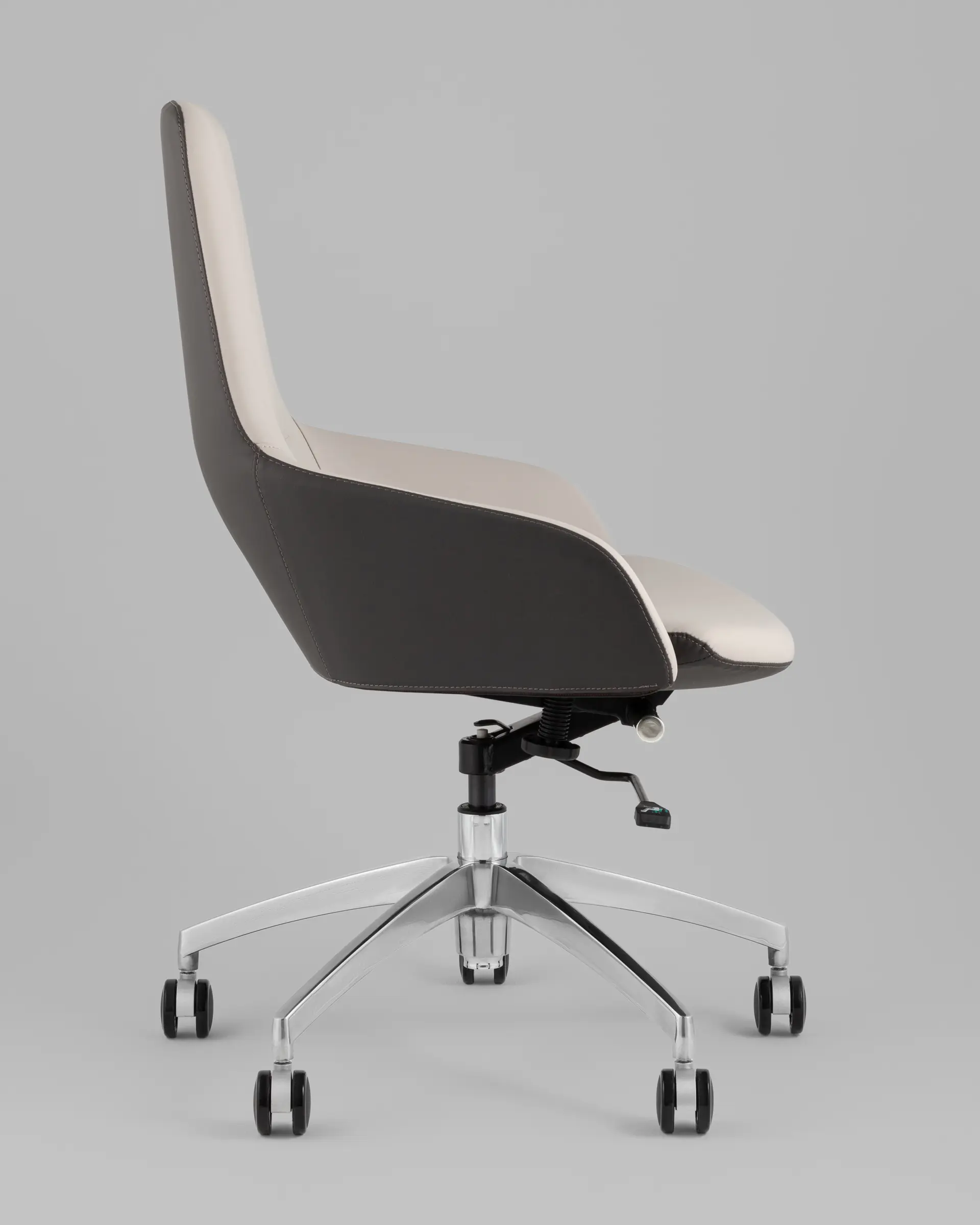 Кресло офисное TopChairs Soulo бежевый, серый