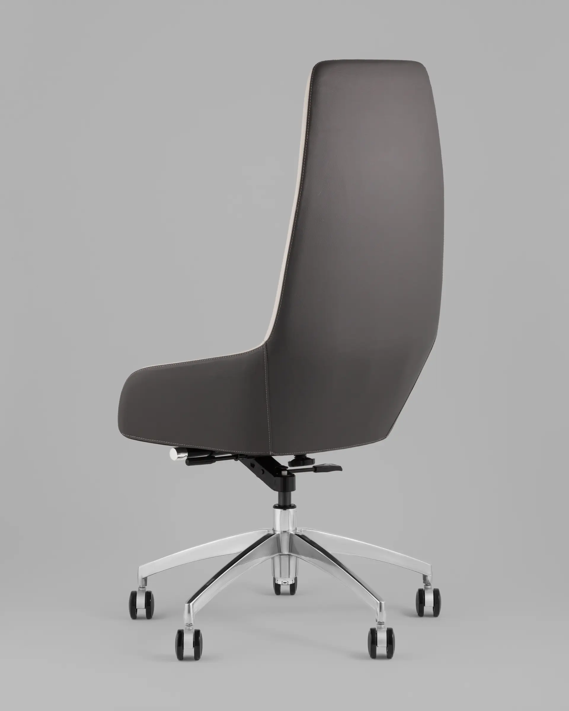 Кресло руководителя TopChairs Soulo светло-серый, серый