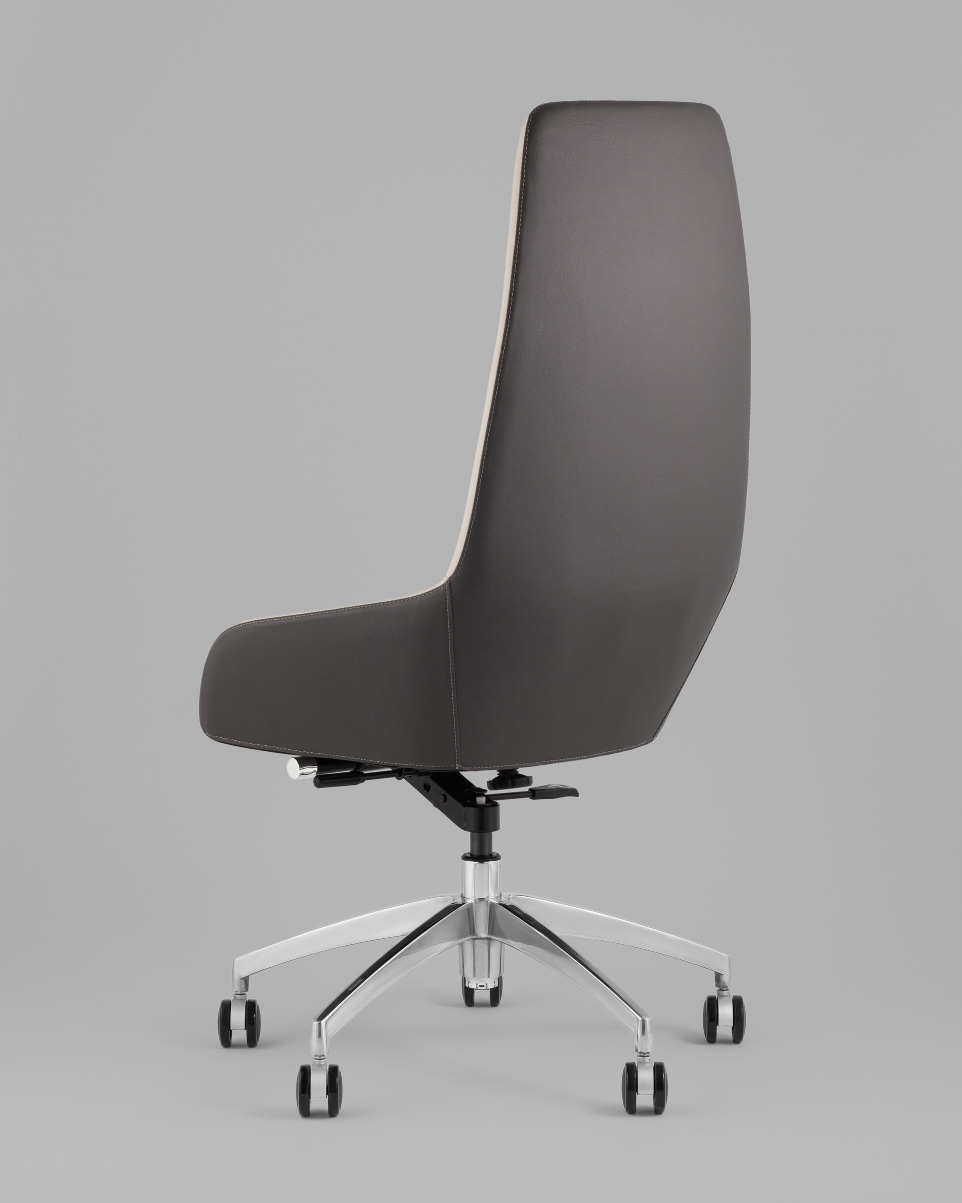 Кресло руководителя TopChairs Soulo светло-серый, серый