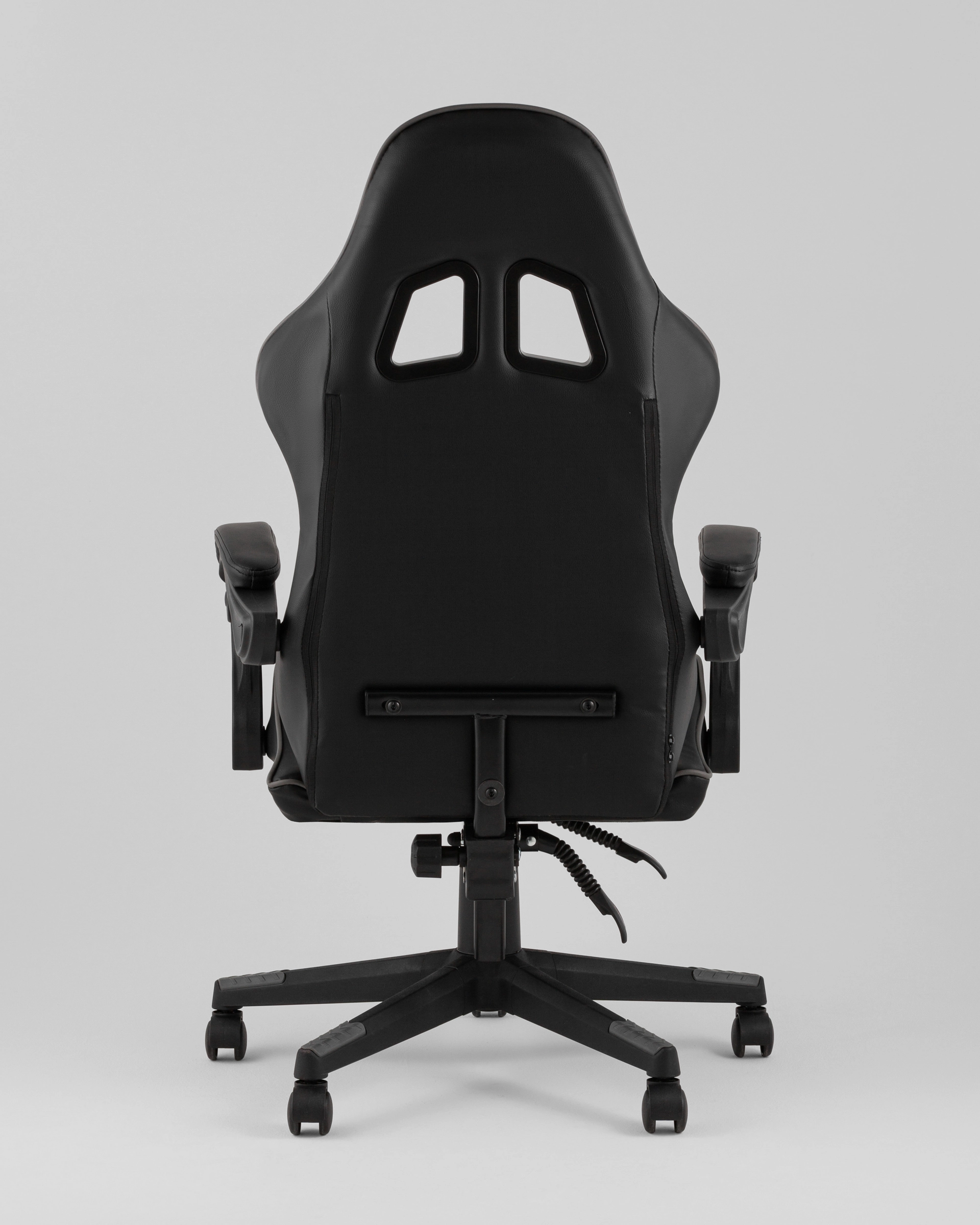Кресло спортивное TopChairs Commander черно-серый