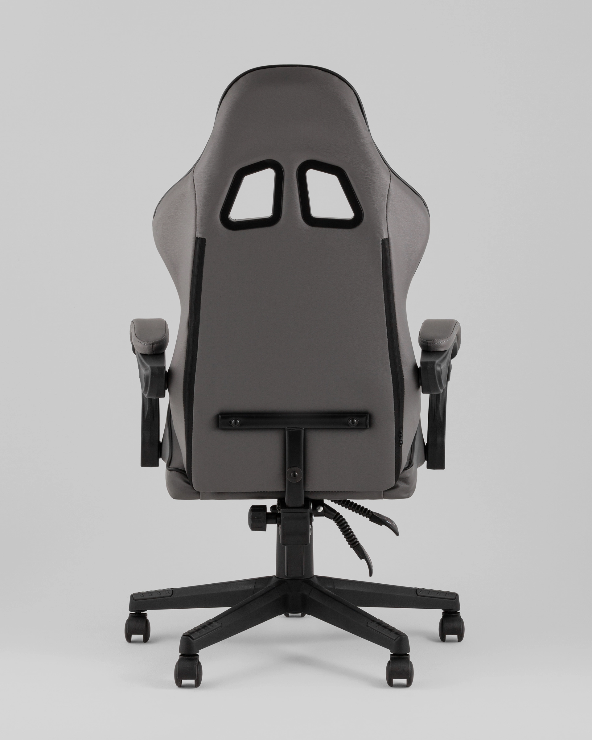 Кресло спортивное TopChairs Commander серо-черный