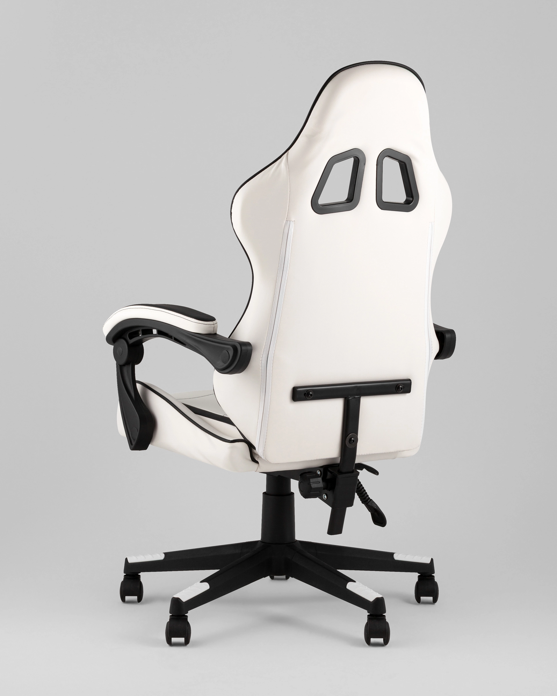 Кресло спортивное TopChairs Shadow бело-черный