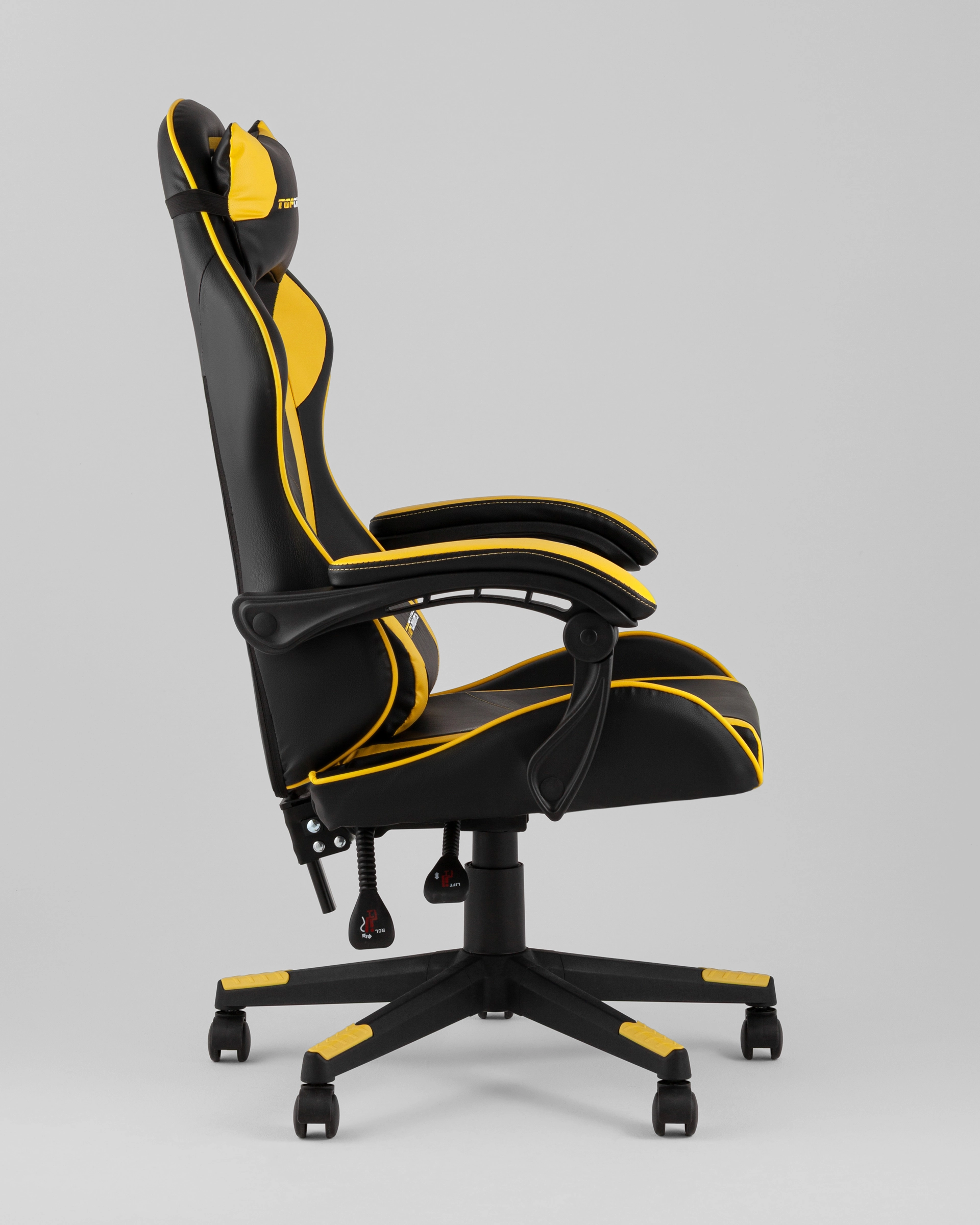 Кресло спортивное TopChairs Shadow черно-желтый