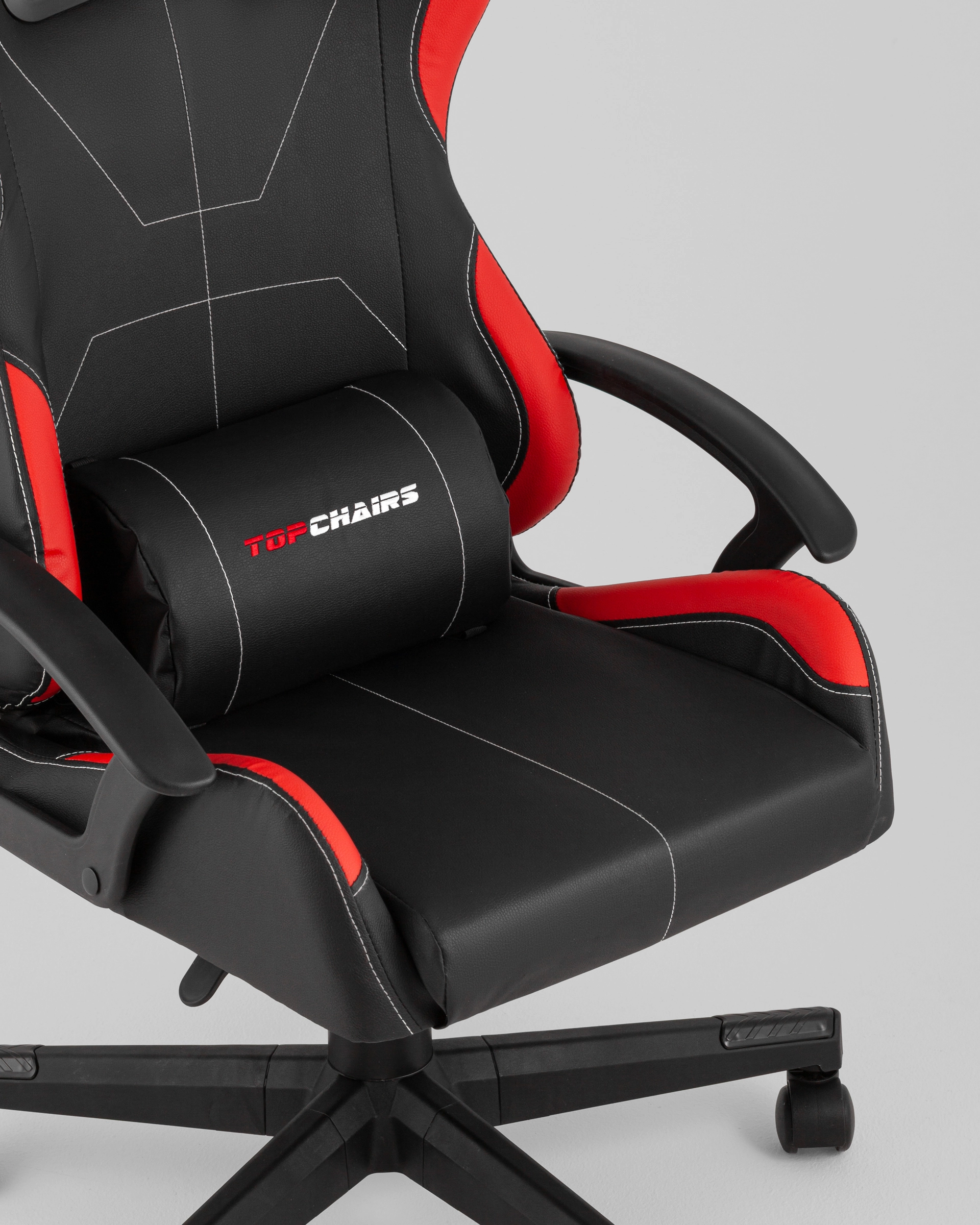 Кресло спортивное TopChairs Wyvern черно-красный