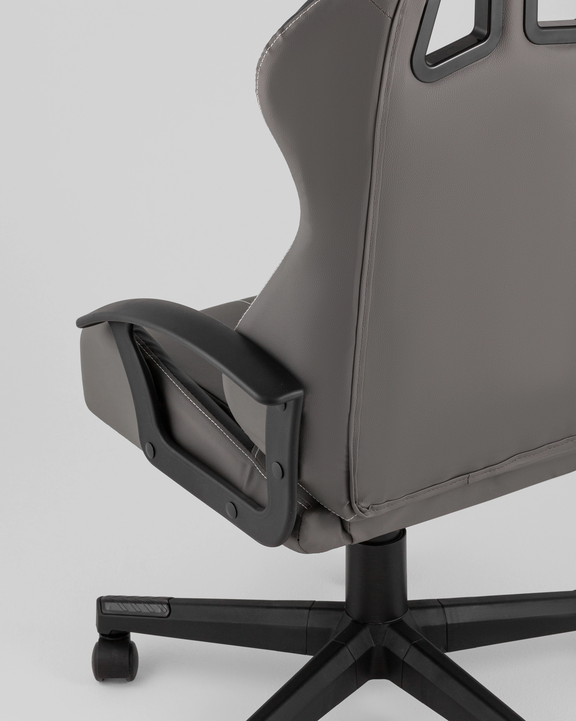 Кресло спортивное TopChairs Wyvern серо-черный