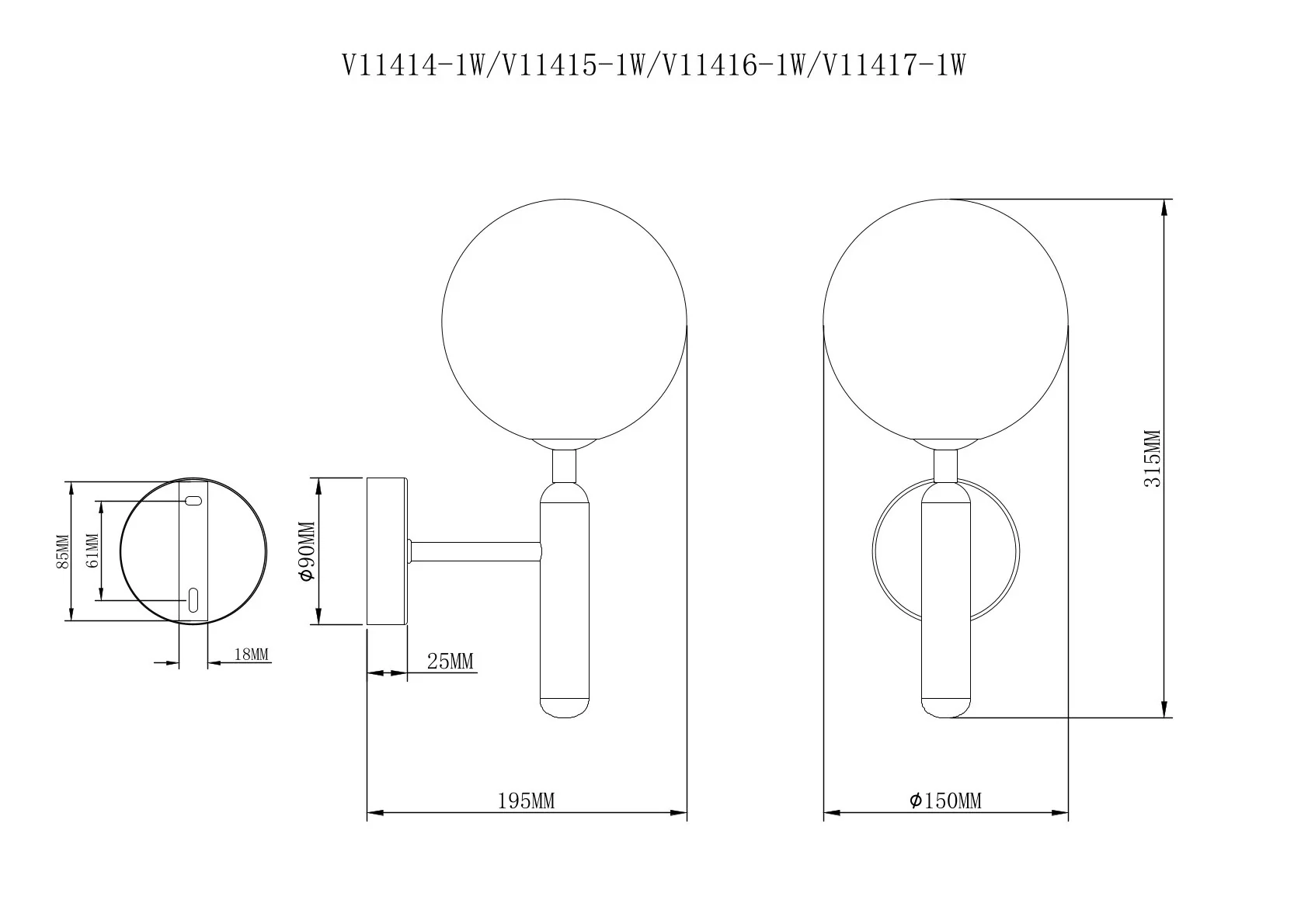 Светильник настенный Moderli V11417-1W Covey