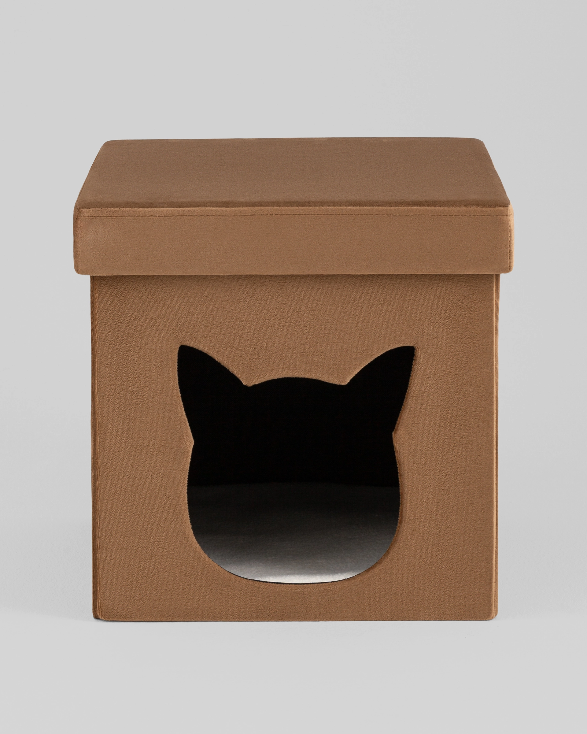 Пуф складной с ящиком Store Pet коричневый