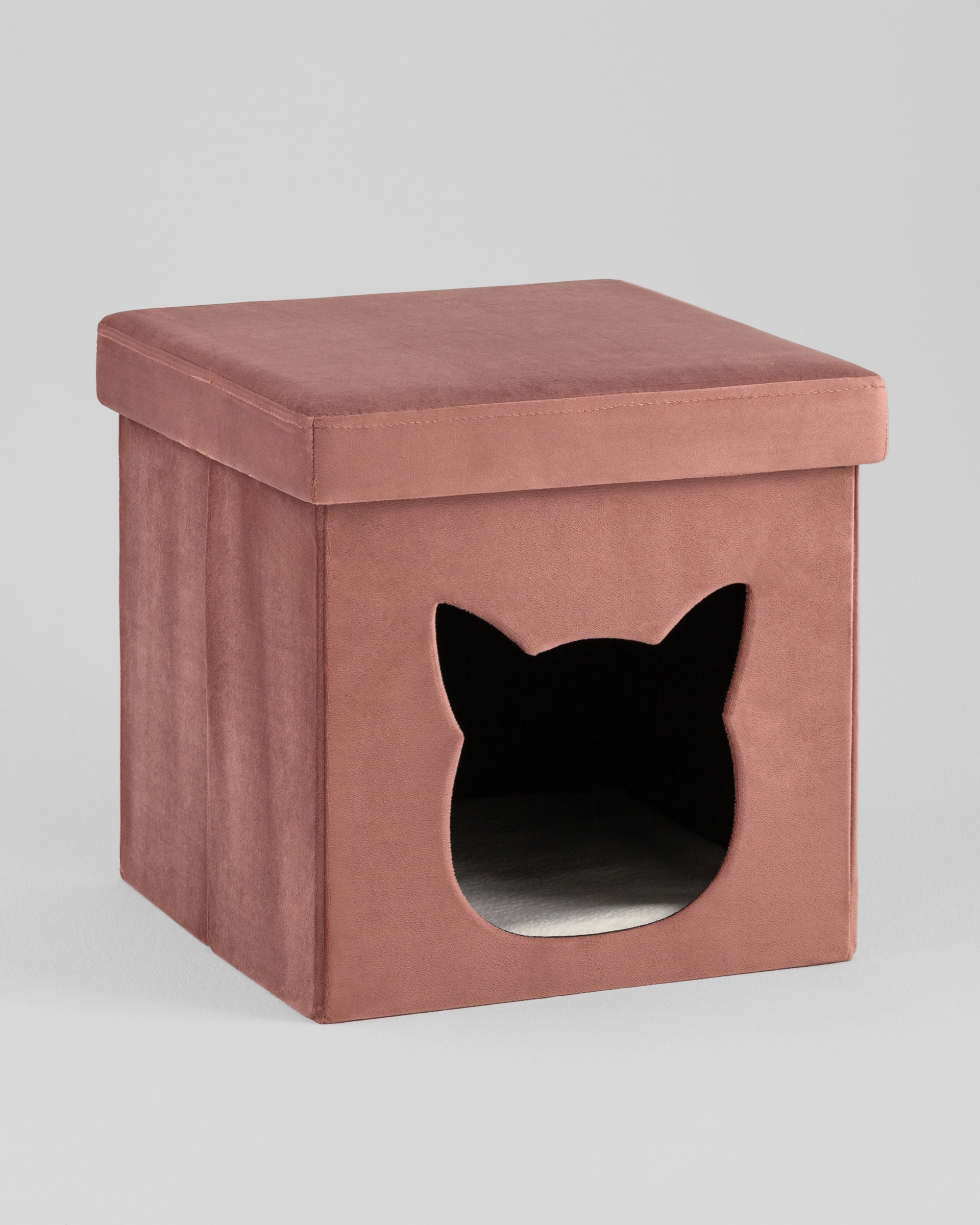 Пуф складной с ящиком Store Pet розовый