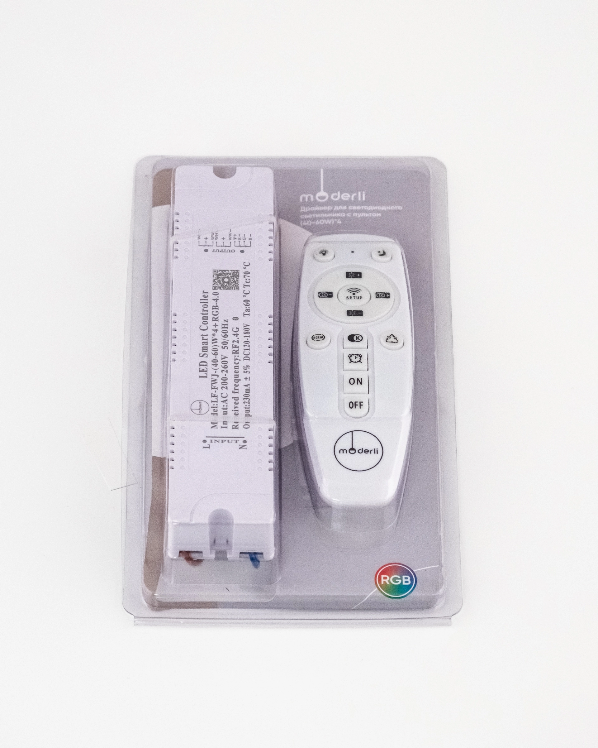 Драйвер для светодиодного светильника с пультом Moderli LSP10007-APP-RC-RGB NG 40-60W*4