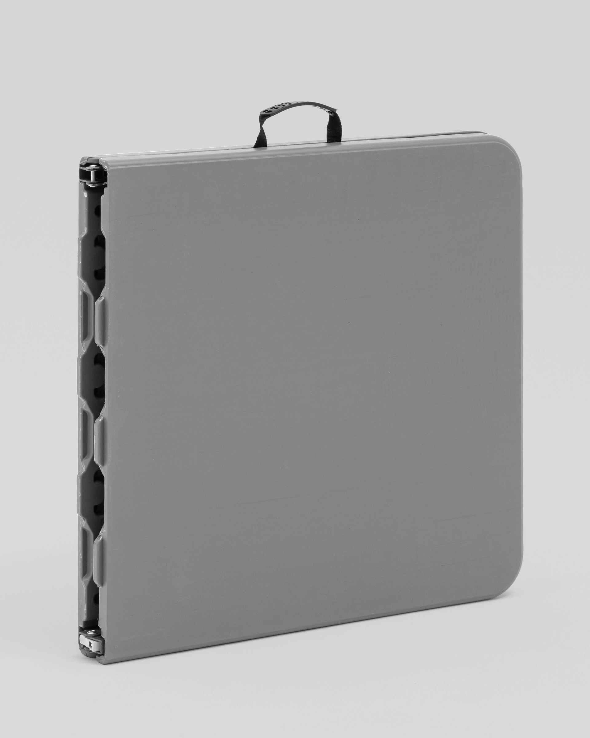 Стол-чемодан складной 122*61*74 см с регулировкой высоты серый