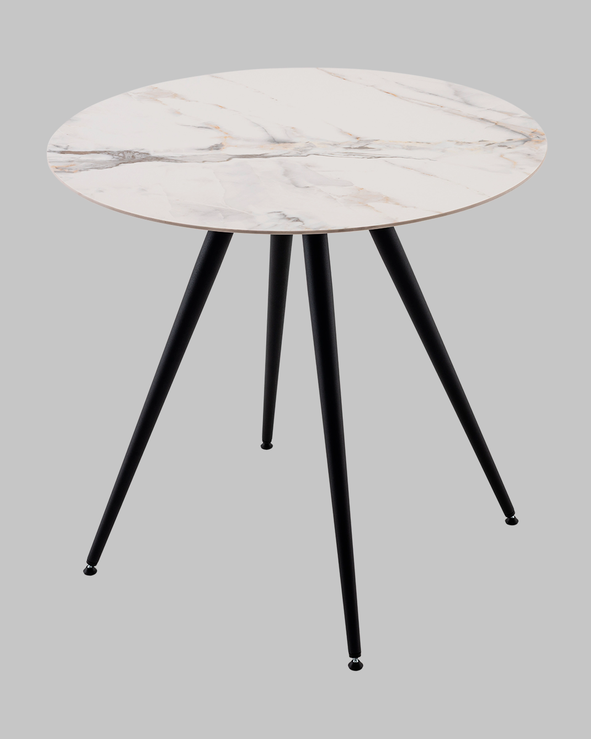 Стол Ники круглый столешница керамика Ice Jade 800