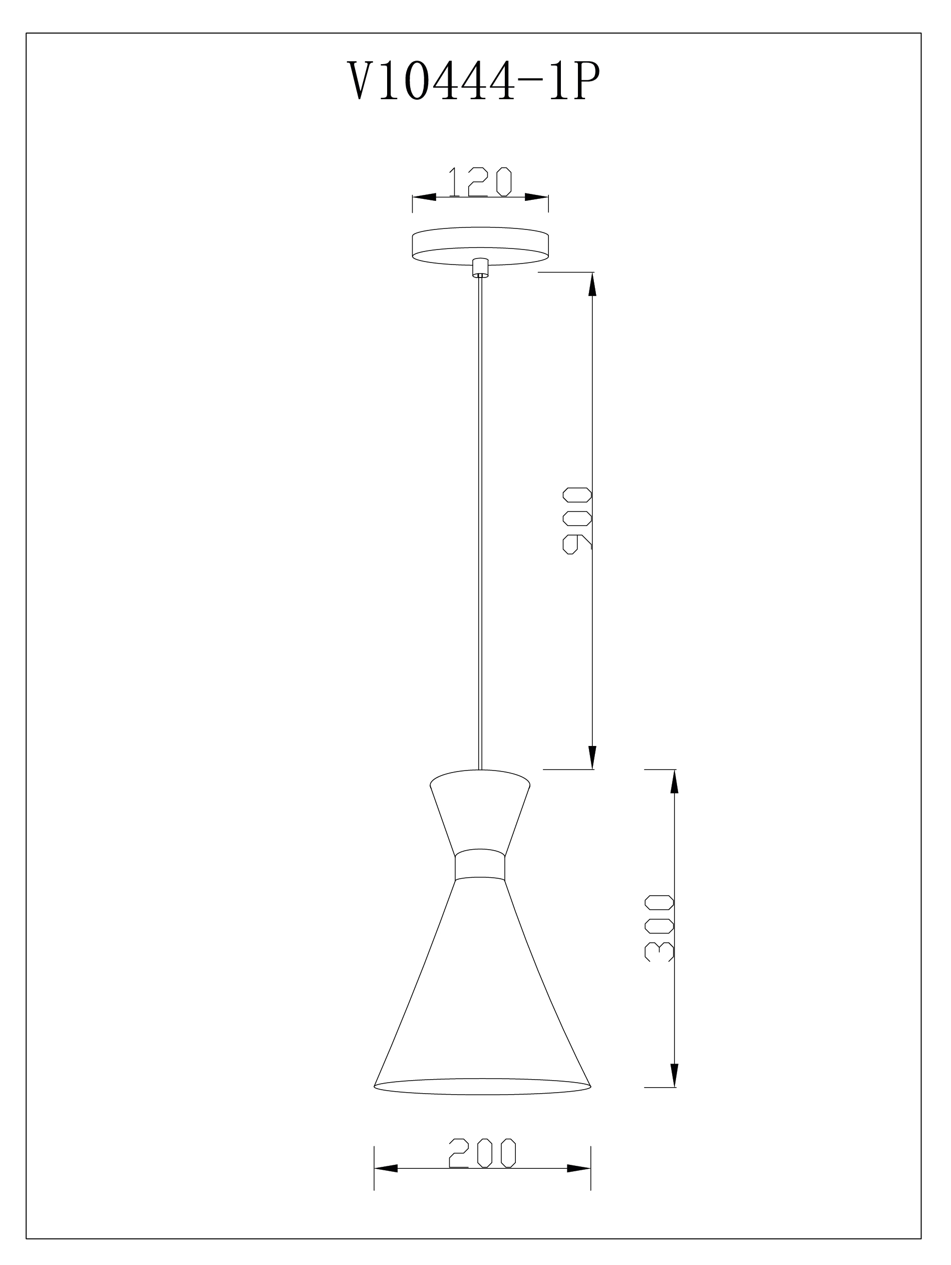 Светильник подвесной Moderli V11555-1P Pesaro