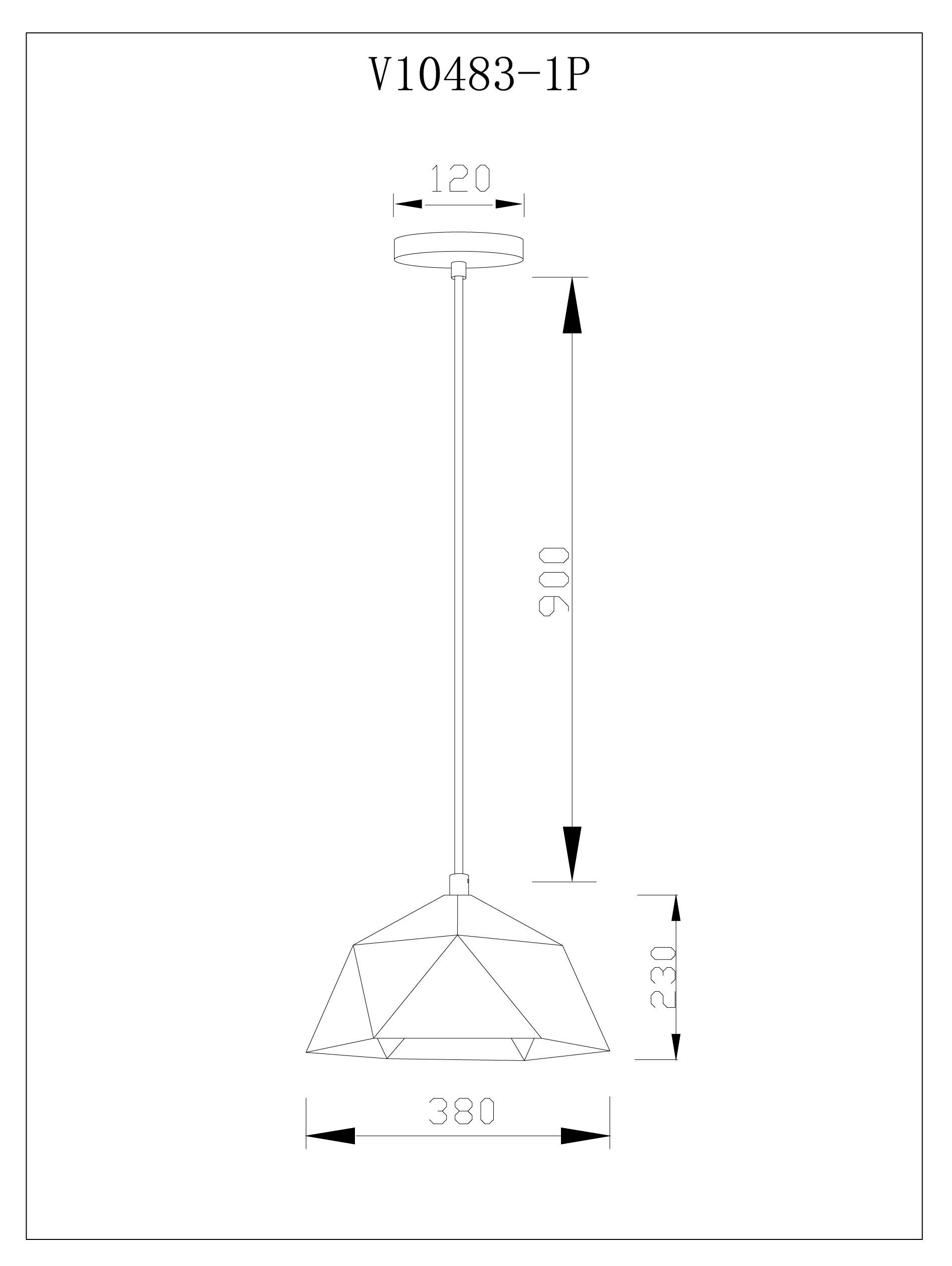 Светильник подвесной Moderli V11560-1P Genoa