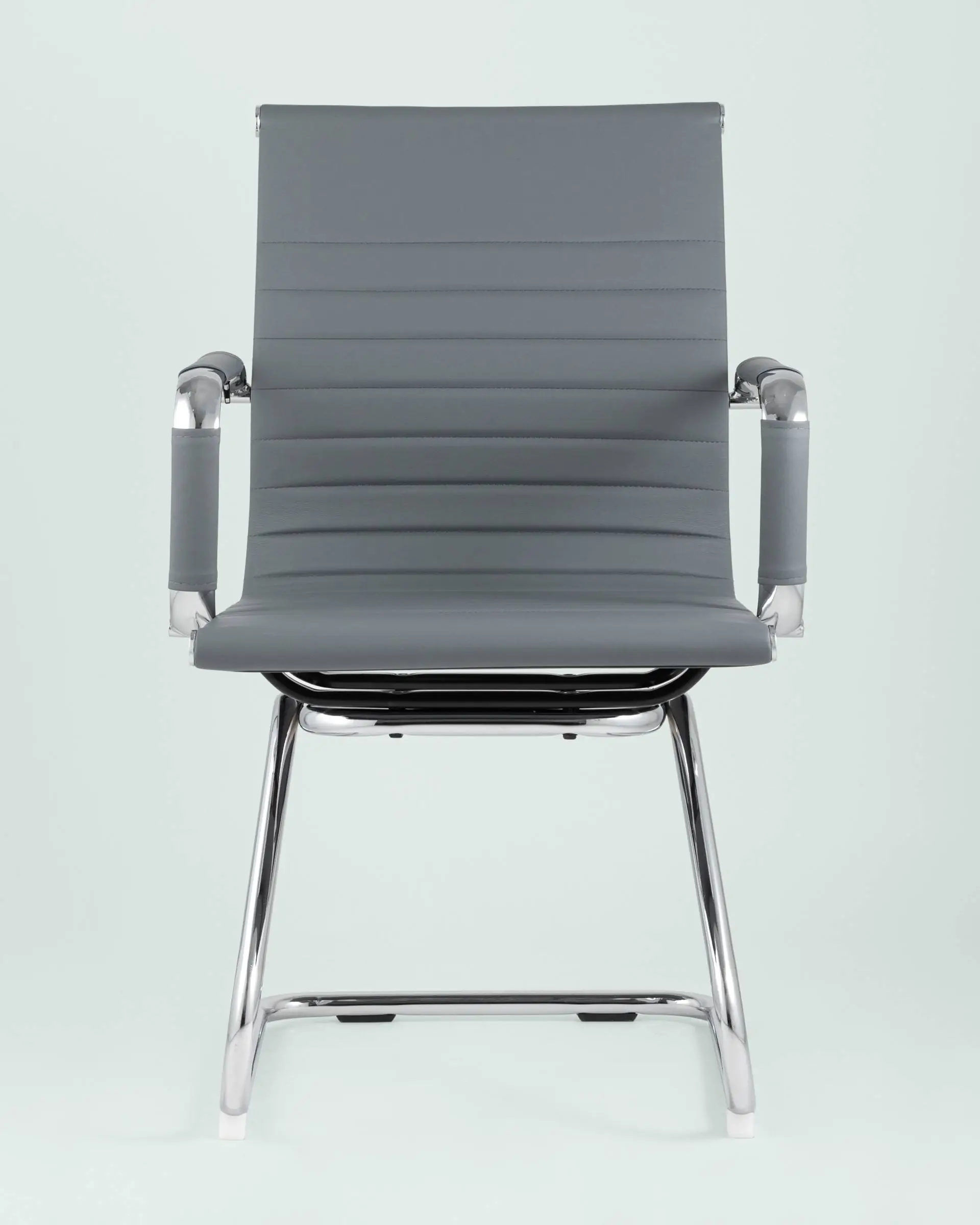 Кресло для посетителей TopChairs Visit серое 2 шт.