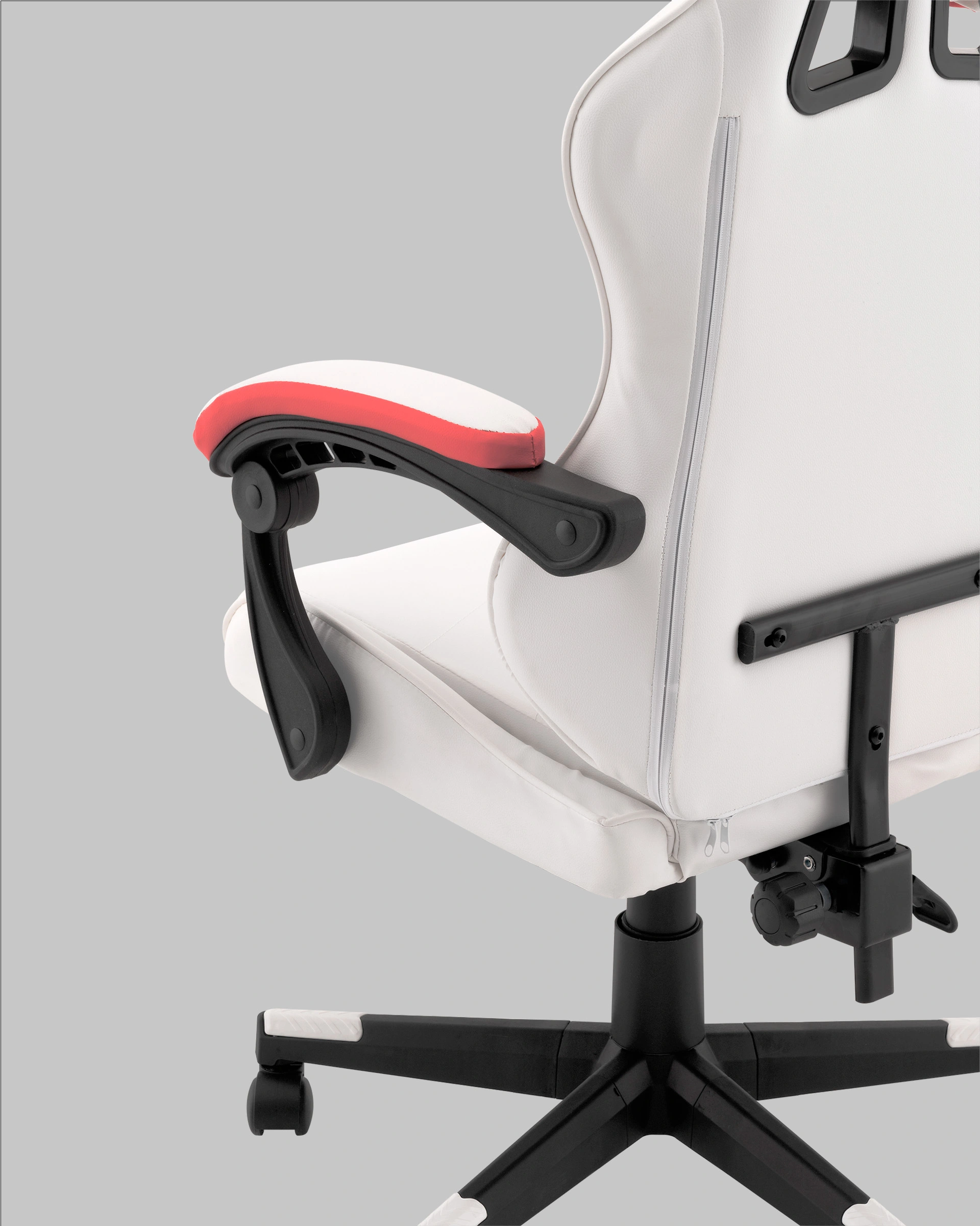 Кресло спортивное TopChairs Phantom бело-красный