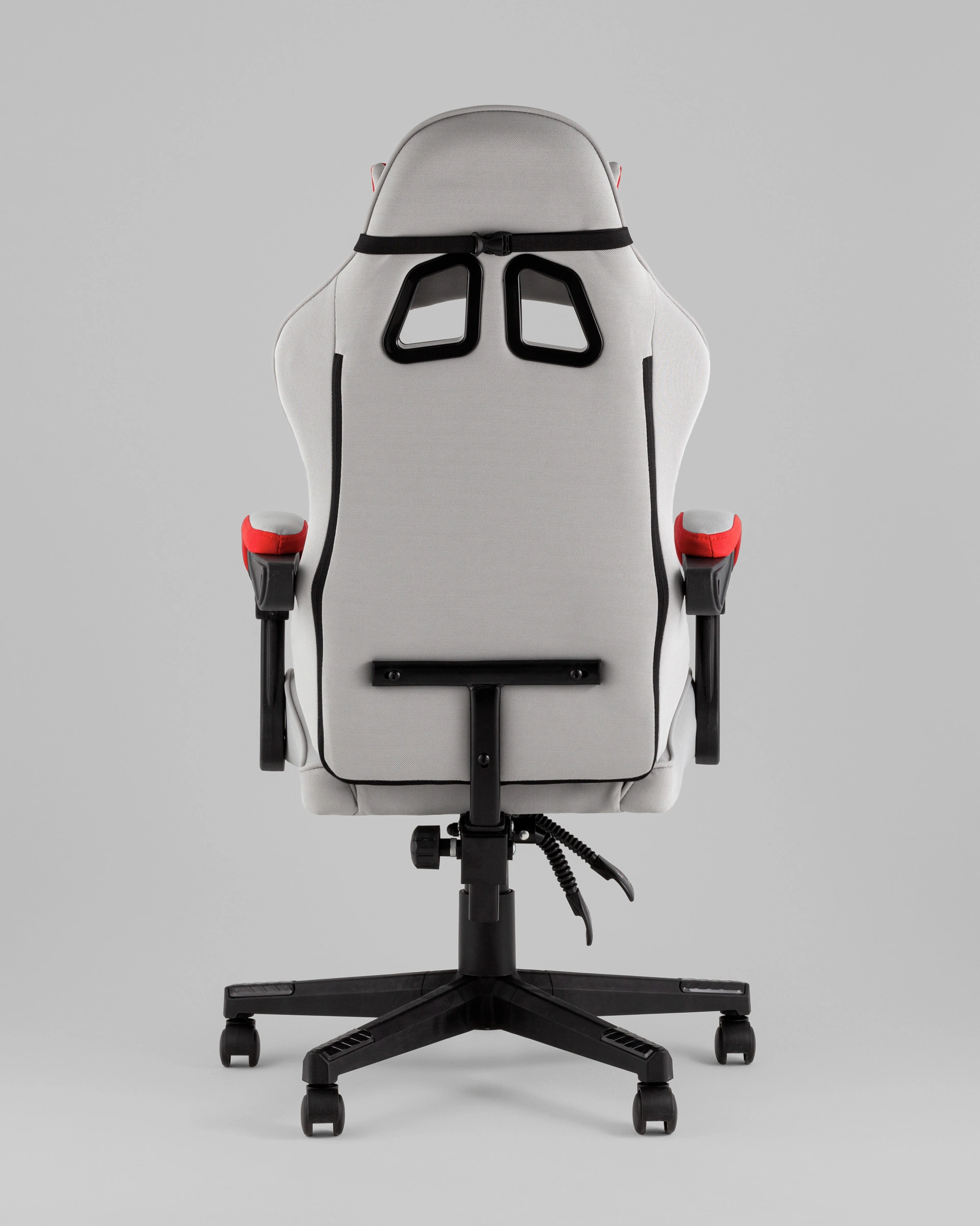 Кресло спортивное TopChairs Phantom ткань серо-красный