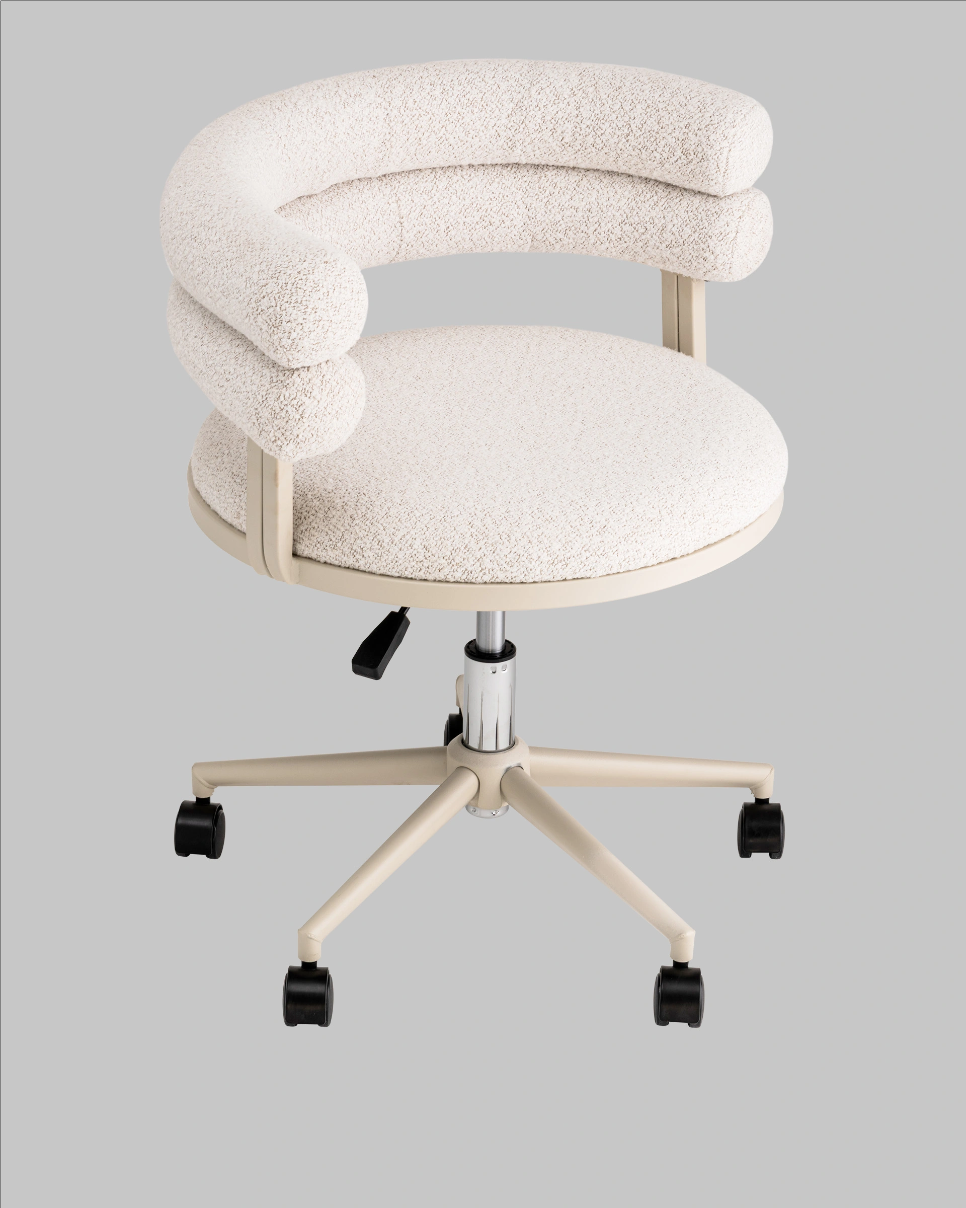 Стул офисный Ponty светло-серый серые ножки