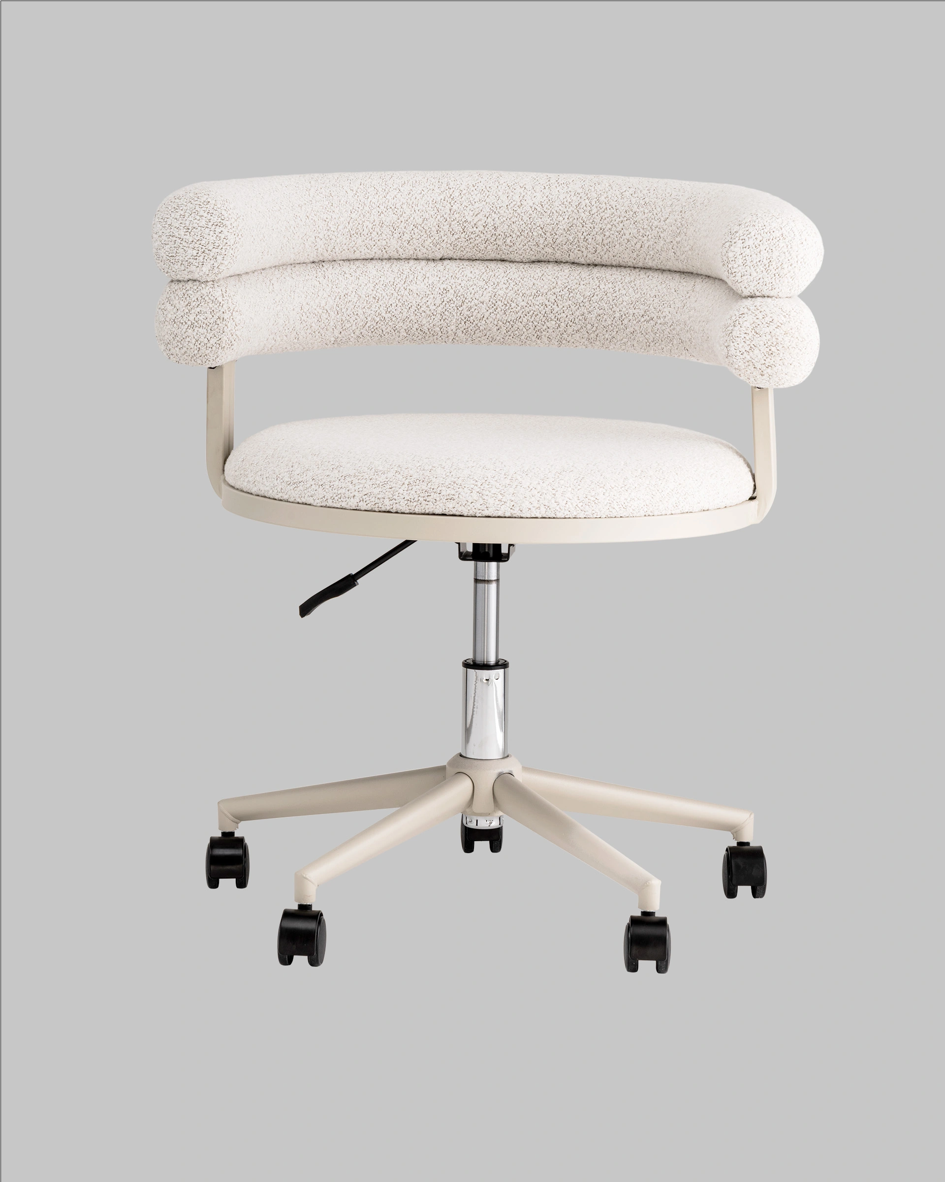 Стул офисный Ponty светло-серый серые ножки