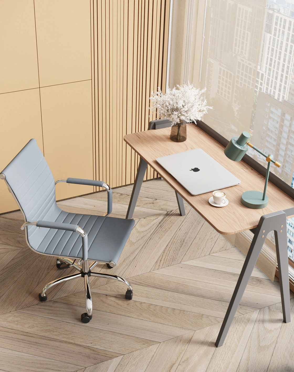 Кресло офисное TopChairs City S серое