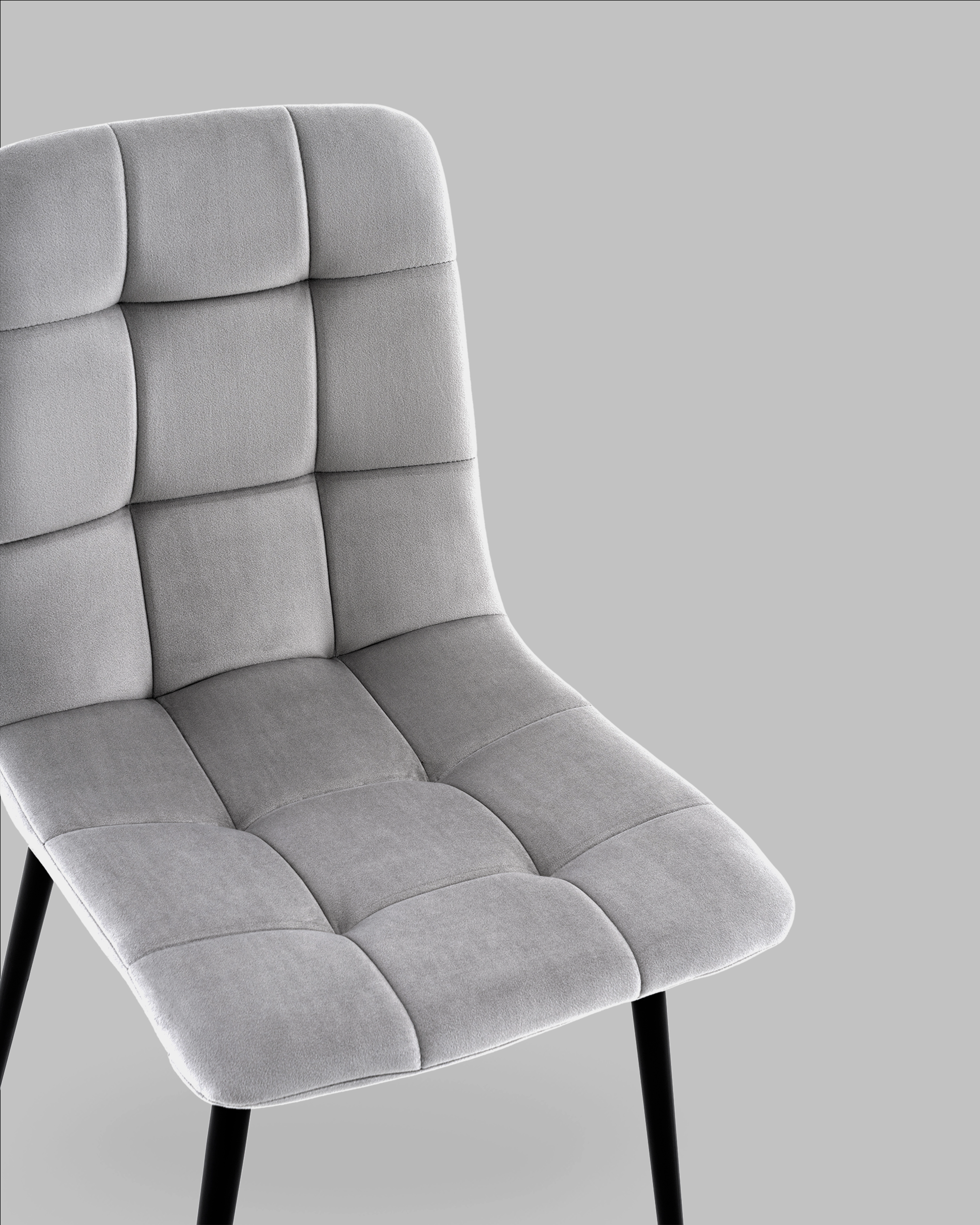 Стул Одди NEW велюр светло-серый