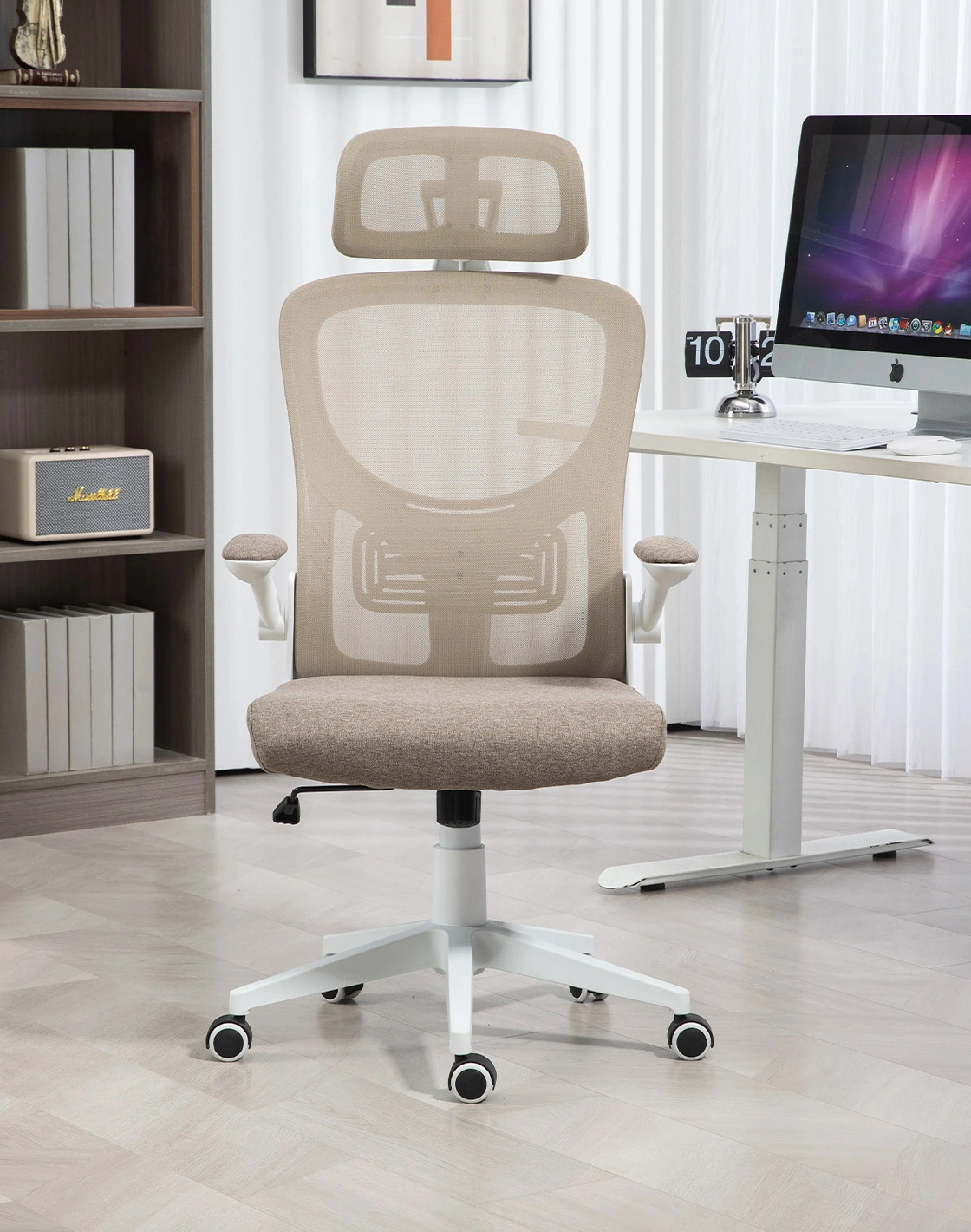 Кресло офисное TopChairs Airone бежевый ткань