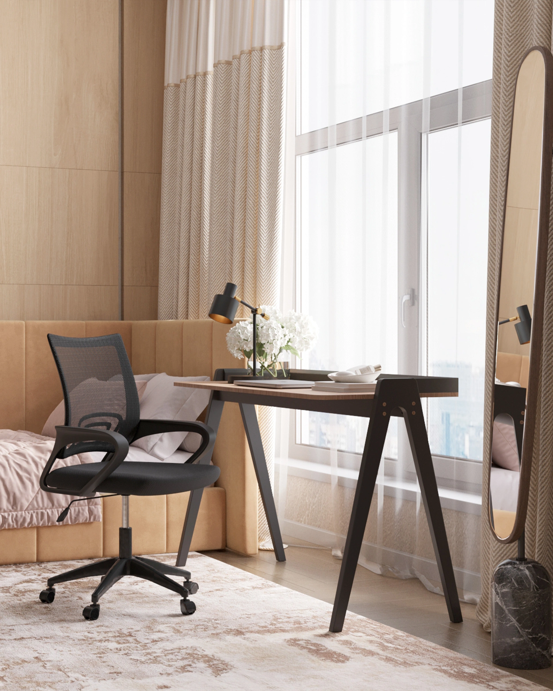 Кресло офисное TopChairs Simple SN черный