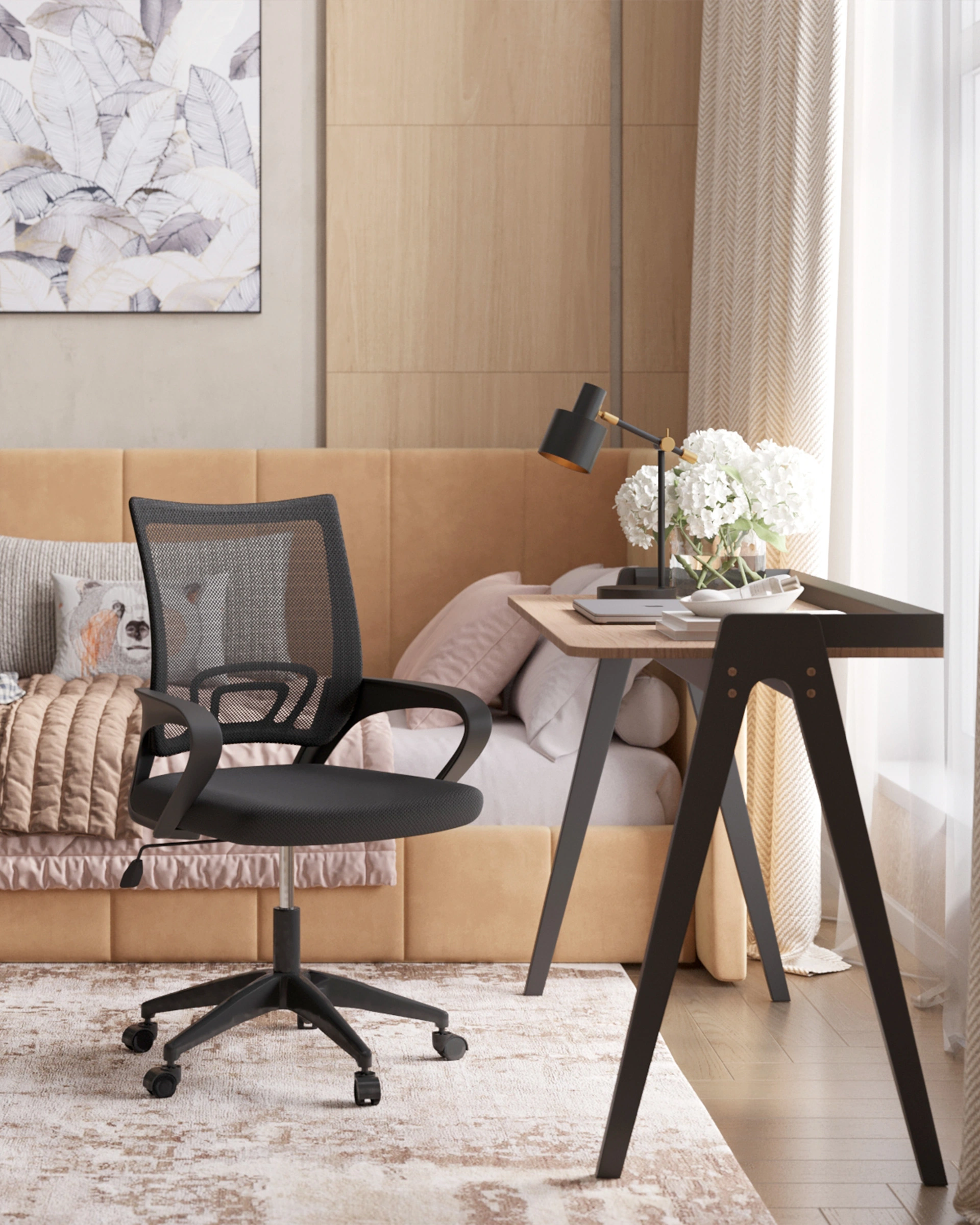 Кресло офисное TopChairs Simple SN черный