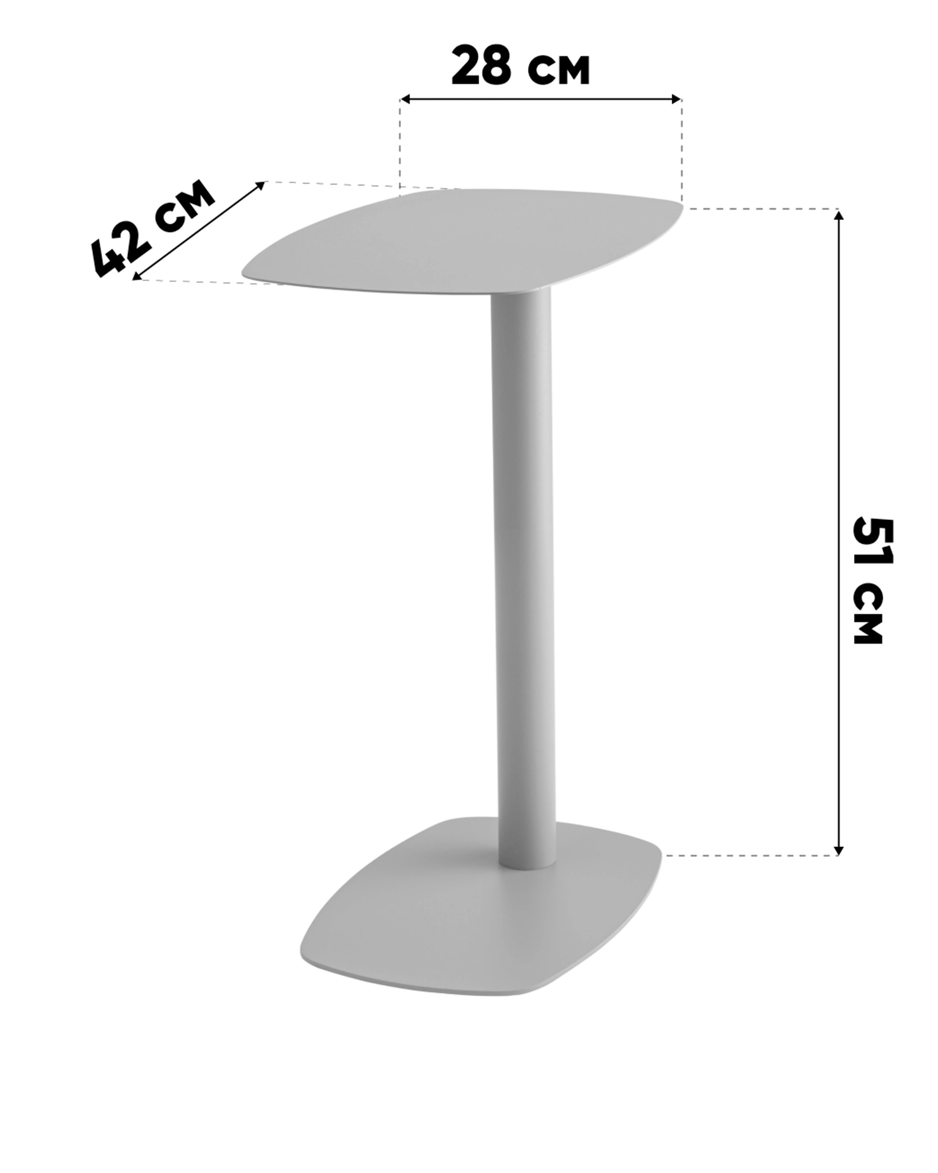 Журнальный столик Eanna S металл синий