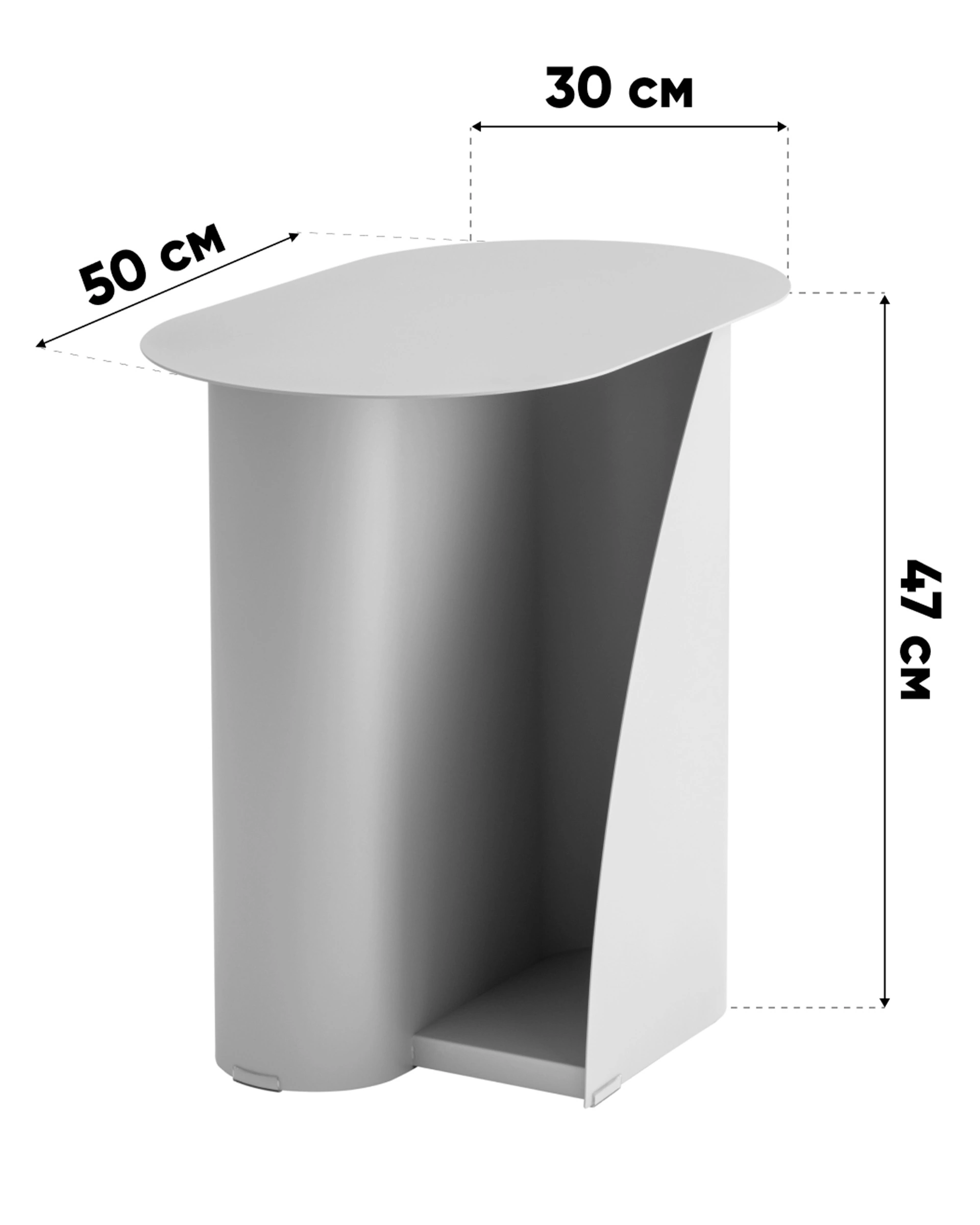 Журнальный столик Yvaine металл синий