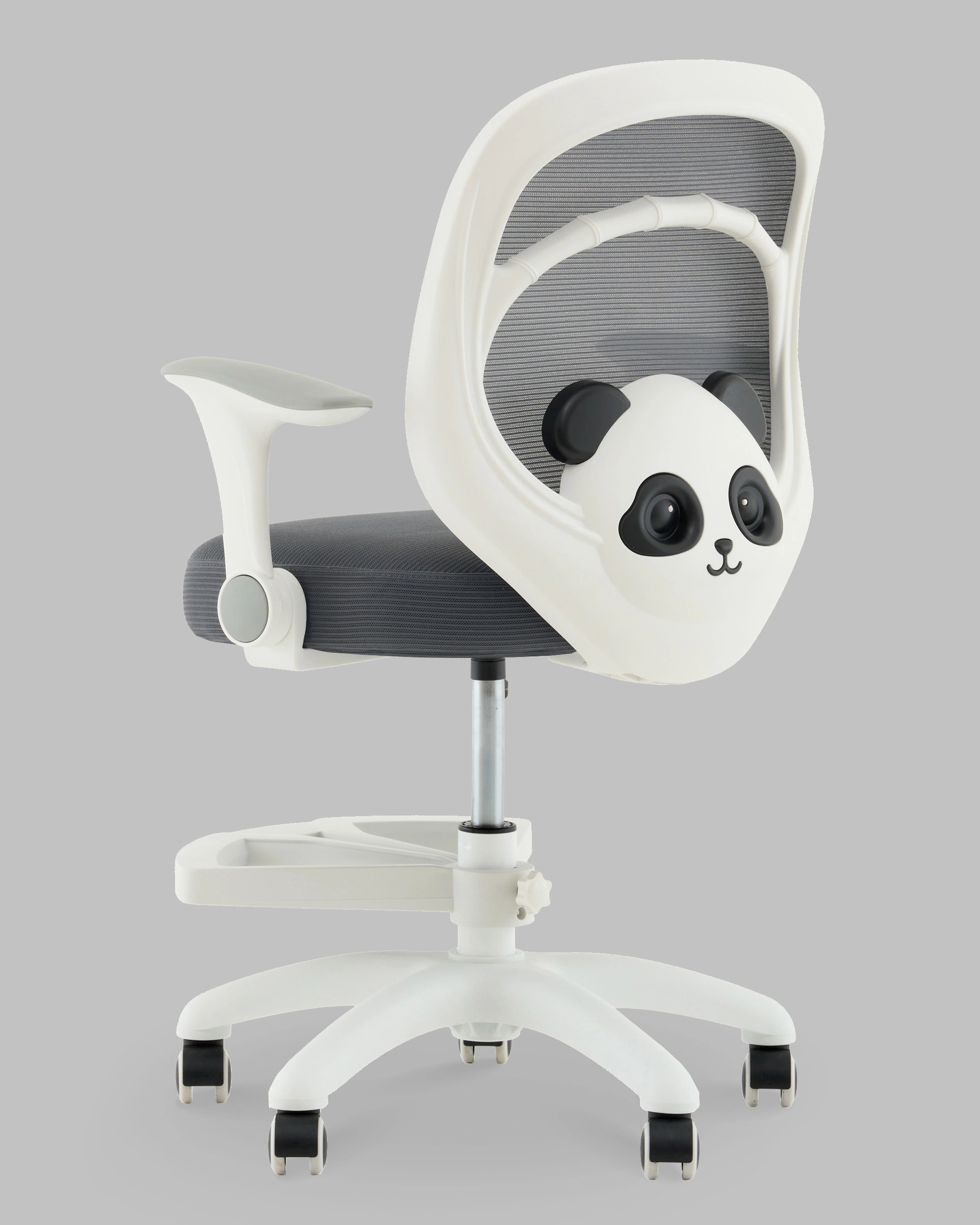 Кресло компьютерное детское TopChairs Panda серый
