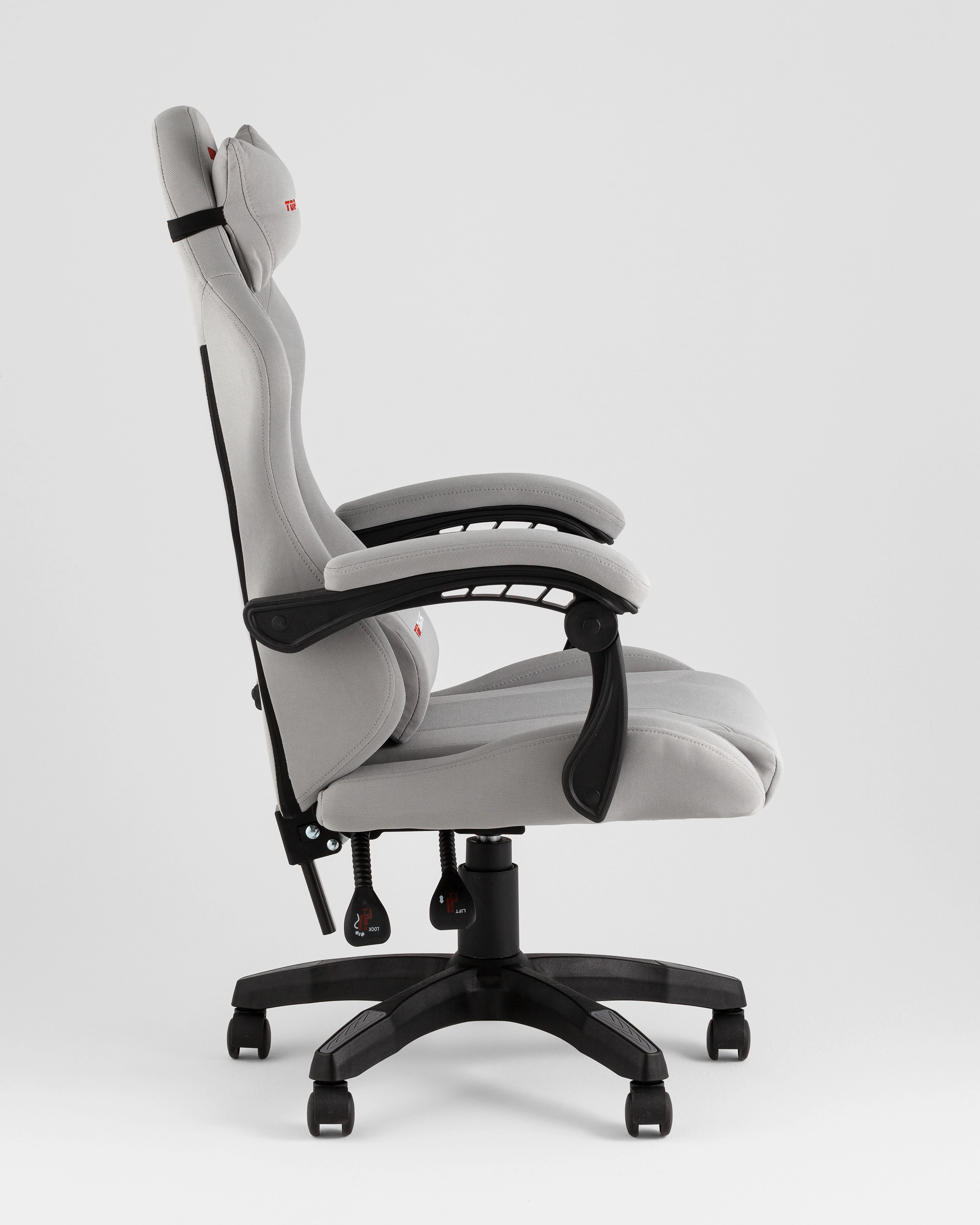 Кресло спортивное TopChairs Druid серый ткань
