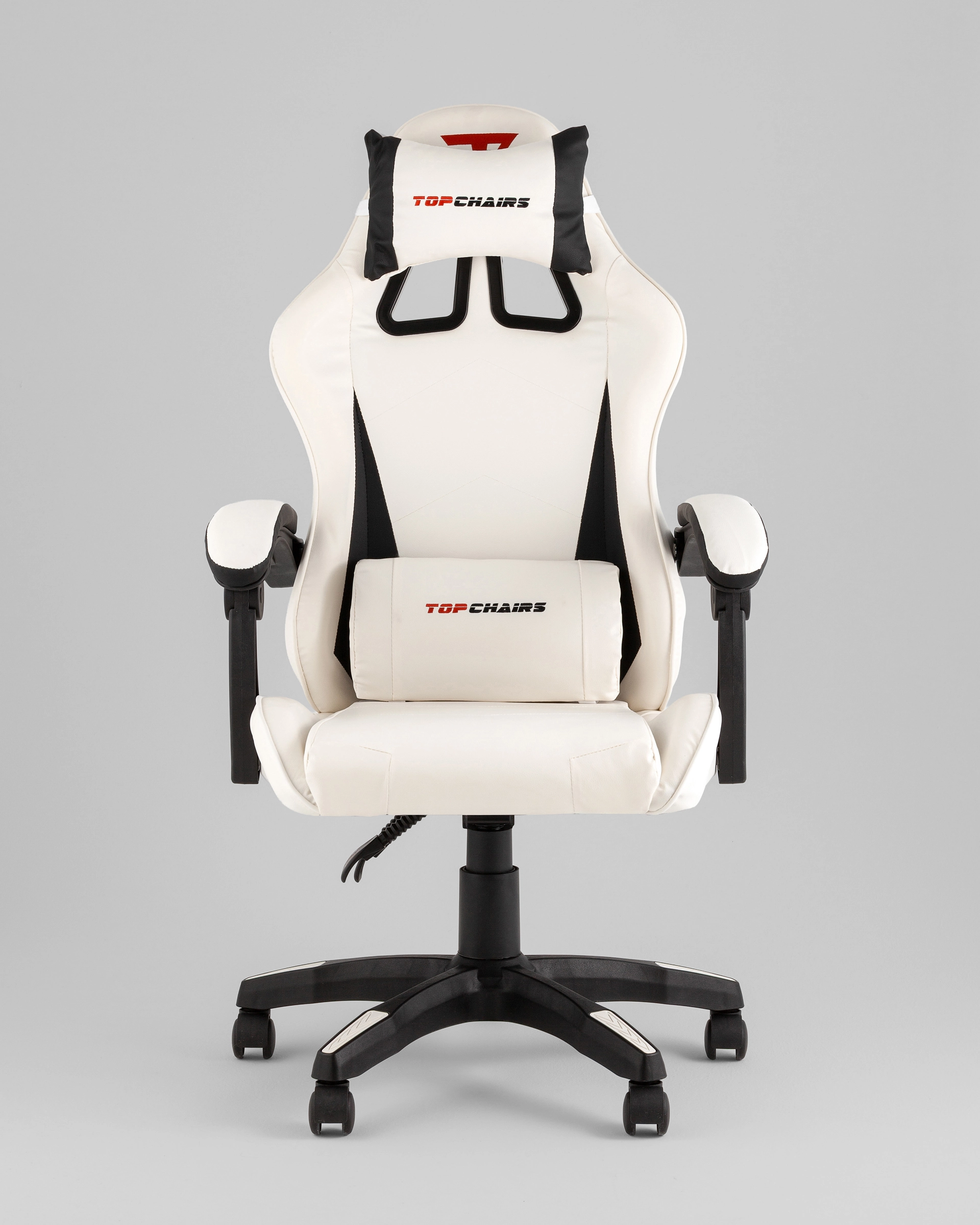 Кресло спортивное TopChairs Phantom бело-черный