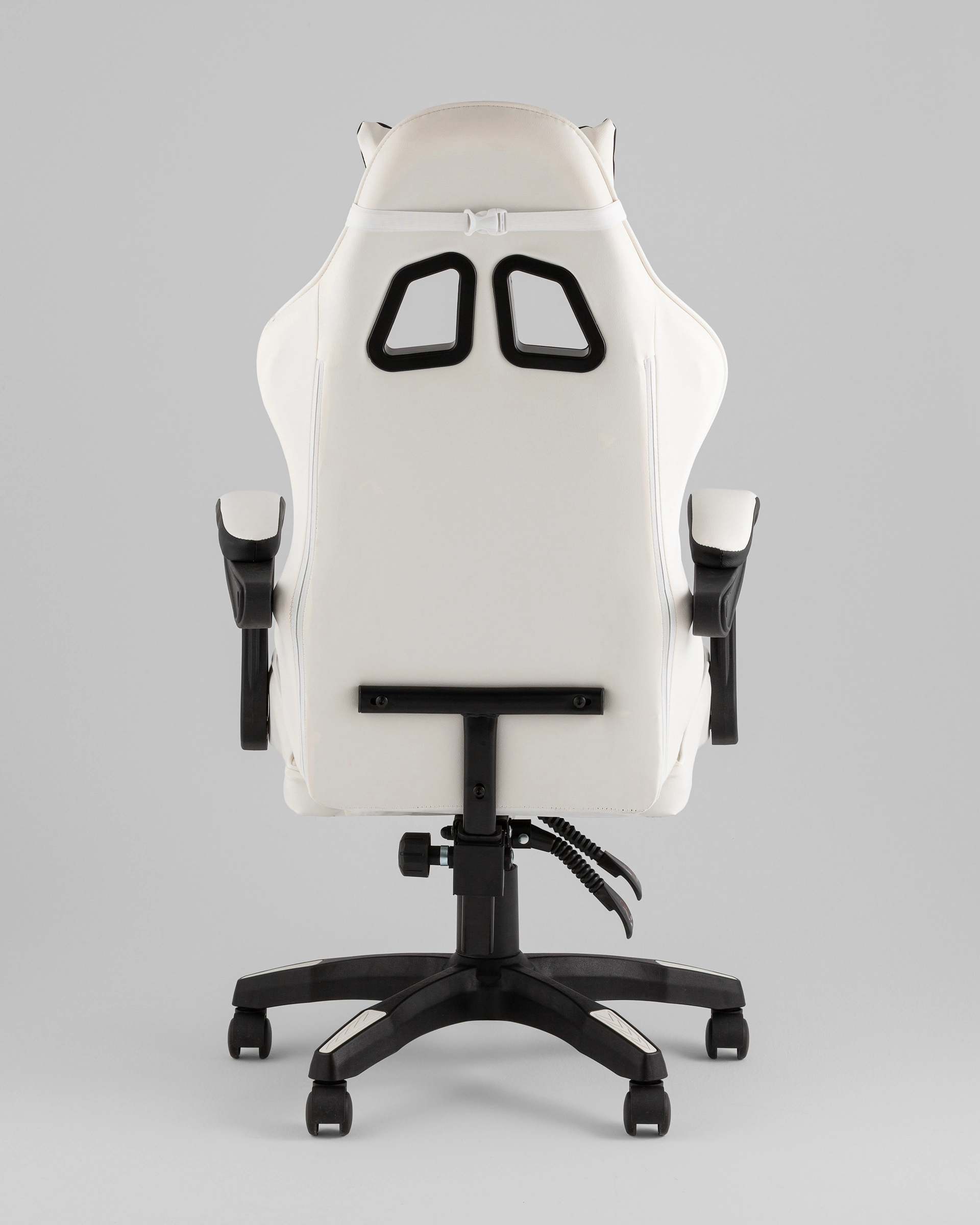 Кресло спортивное TopChairs Phantom бело-черный