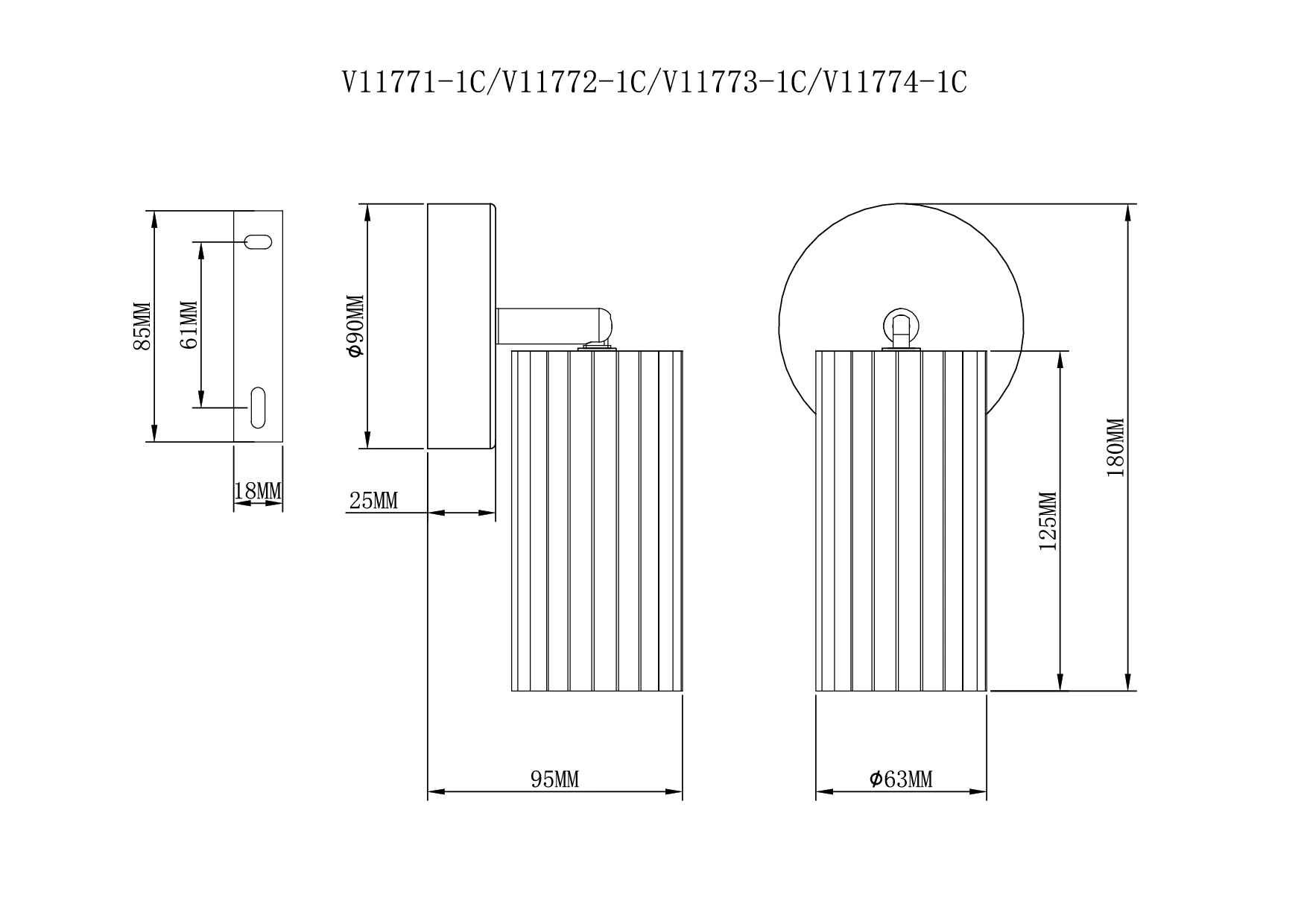 Спот Moderli V11771-1C Cora