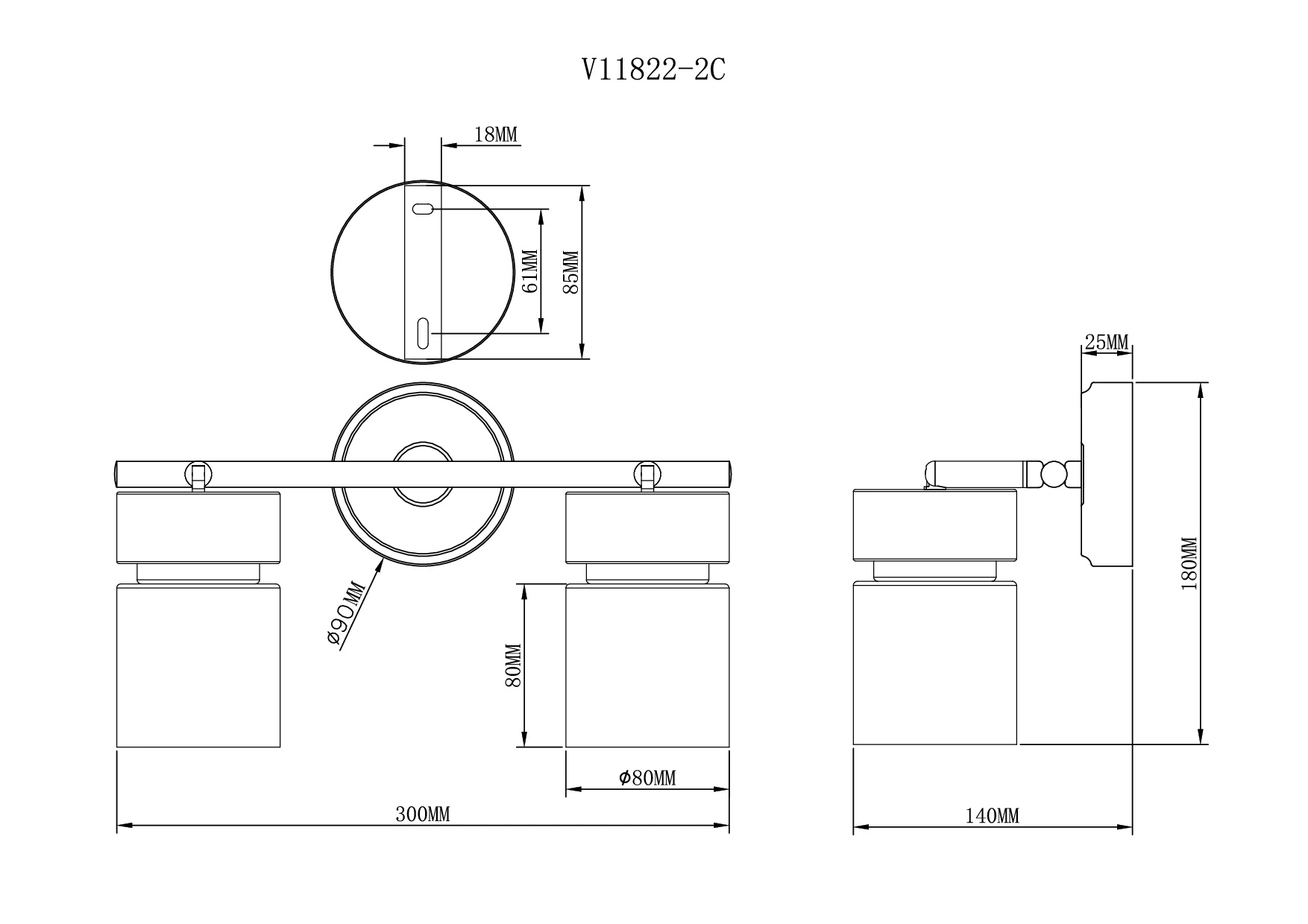 Спот Moderli V11822-2C Almero