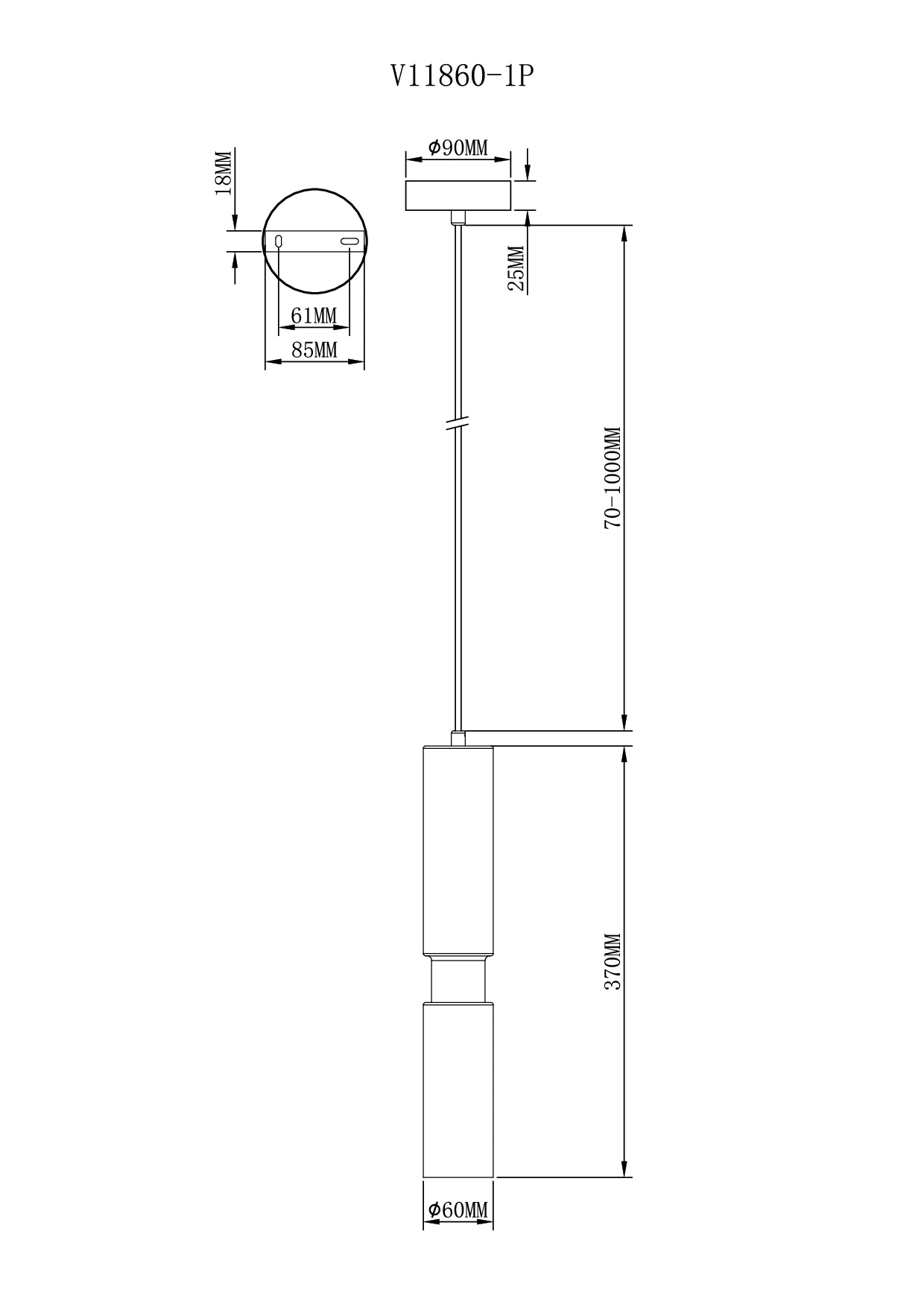 Светильник подвесной Moderli V11860-1P Telma