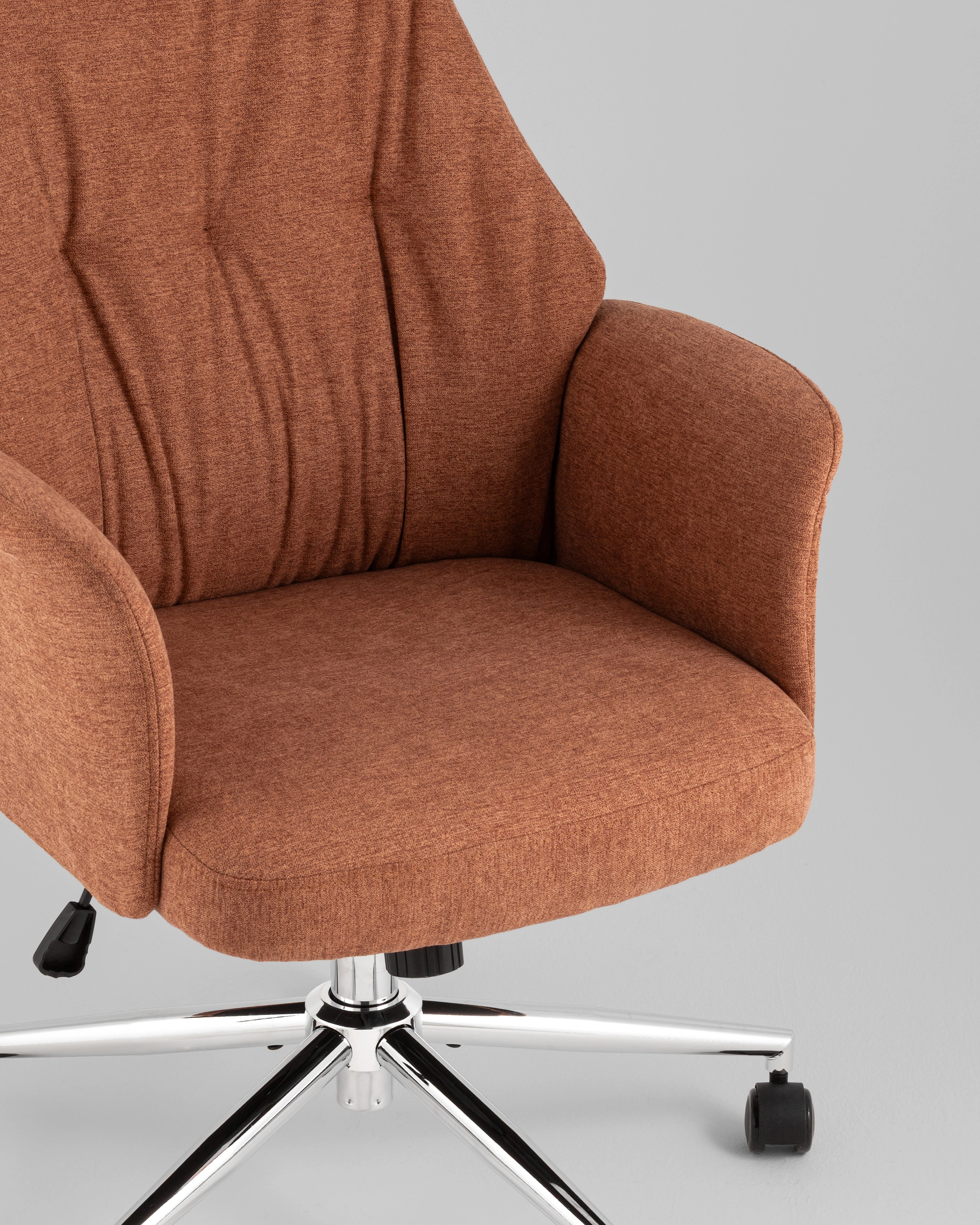 Кресло офисное TopChairs Neoma терракотовый ткань