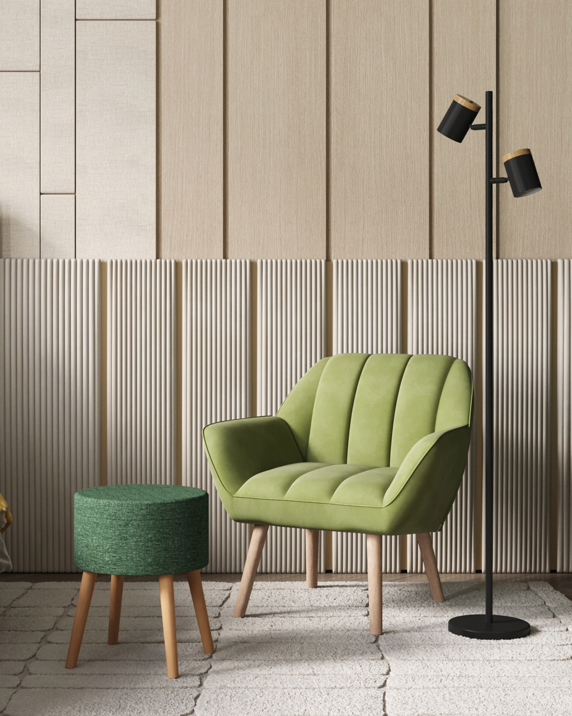 Торшер Moderli V11287-2F Asheswood