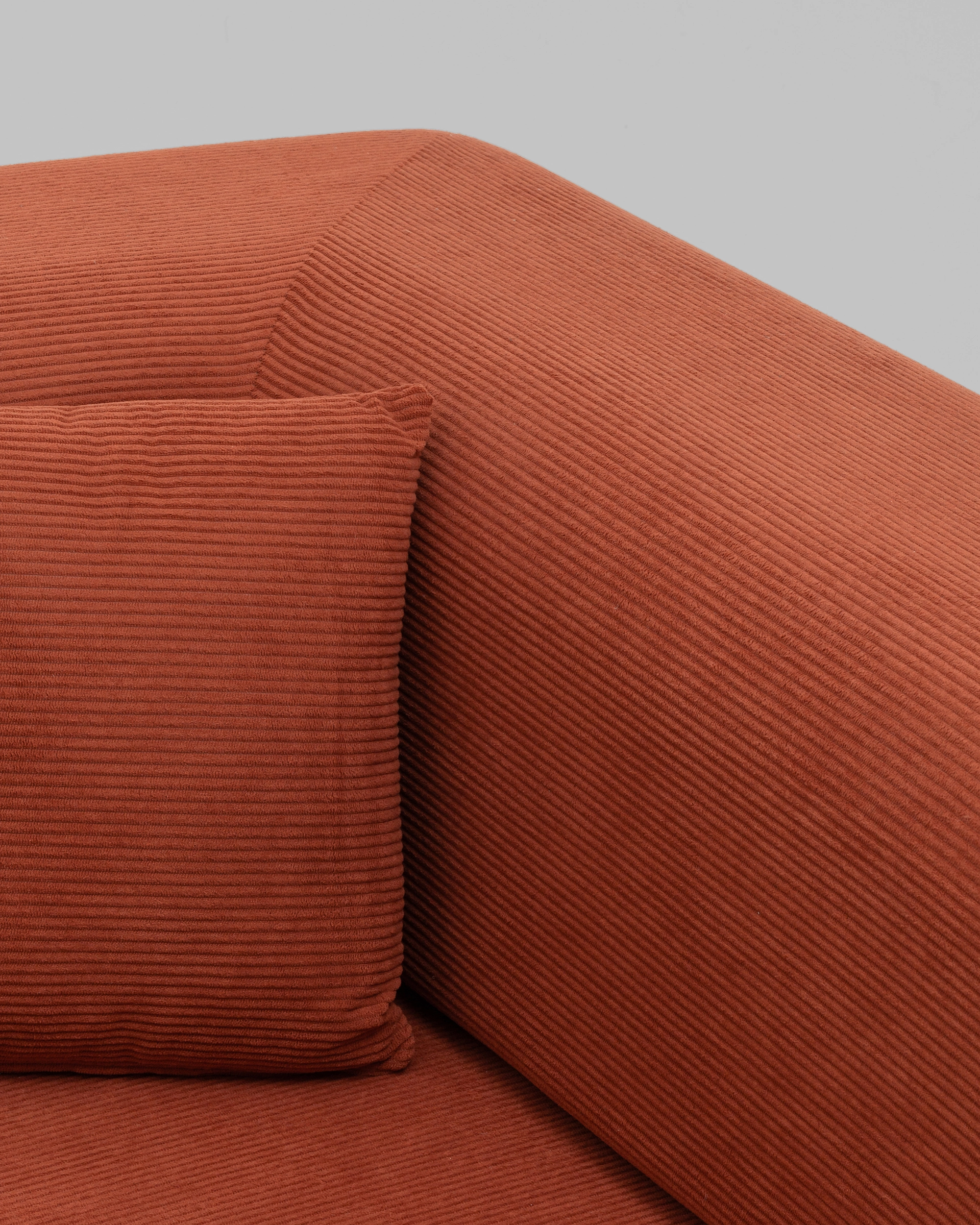 Диван SnapSofa вельвет оранжевый