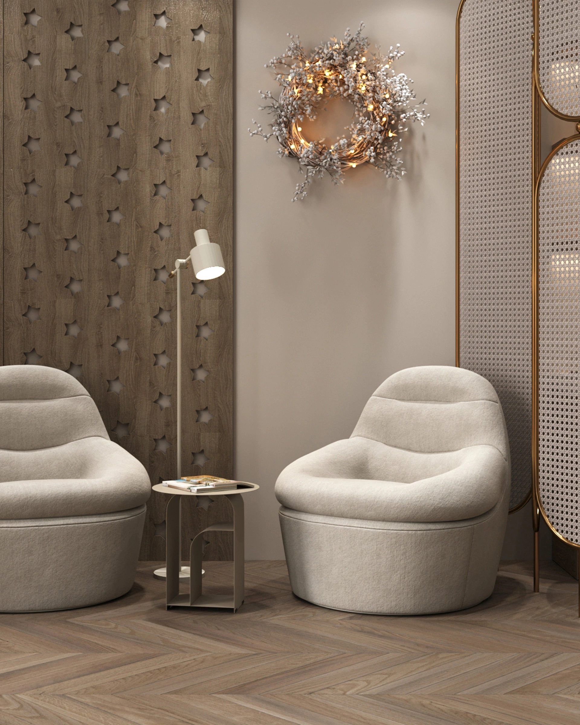 Журнальный столик Arwel металл серый