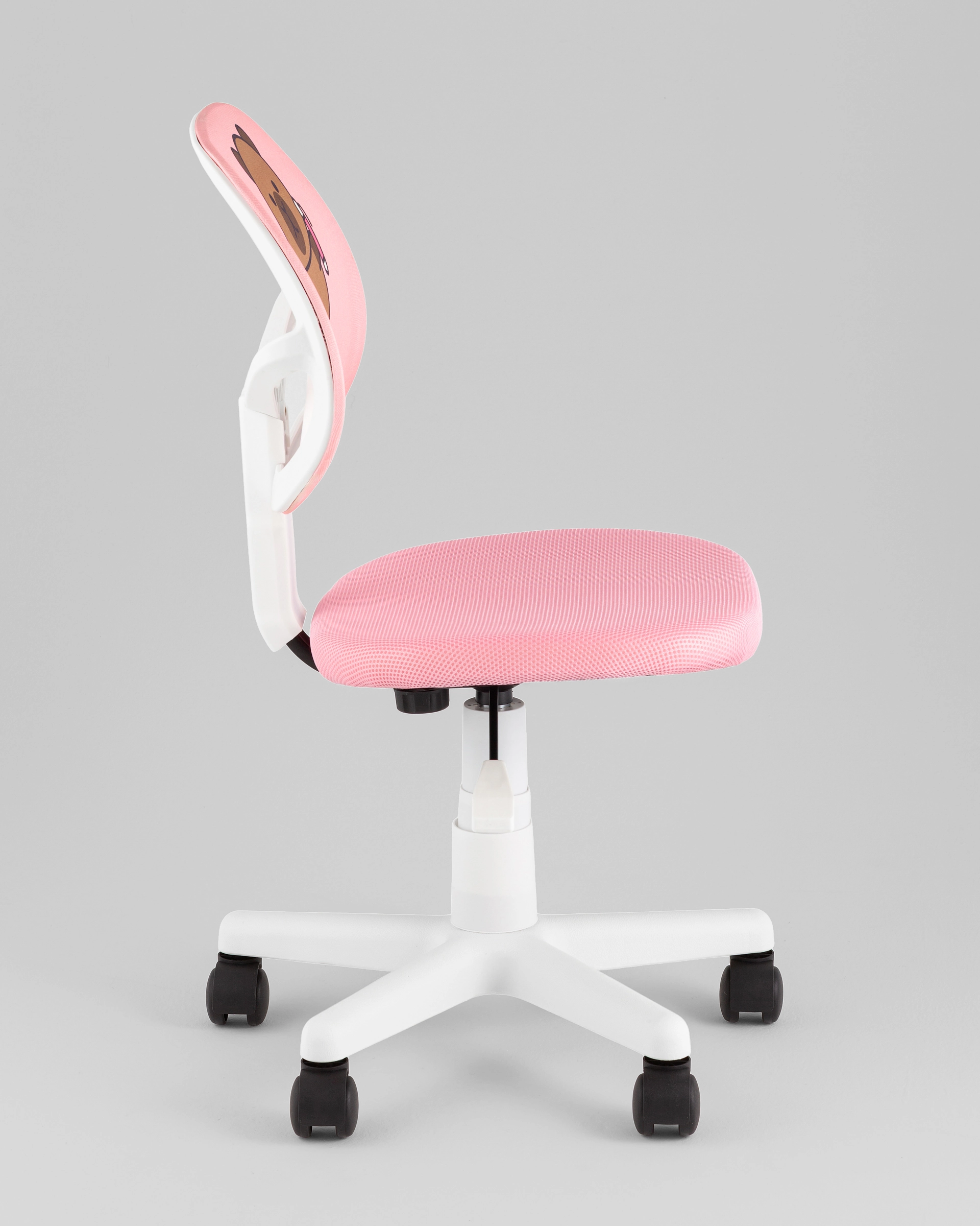 Кресло ЛОЛО Study розовый пластик белый