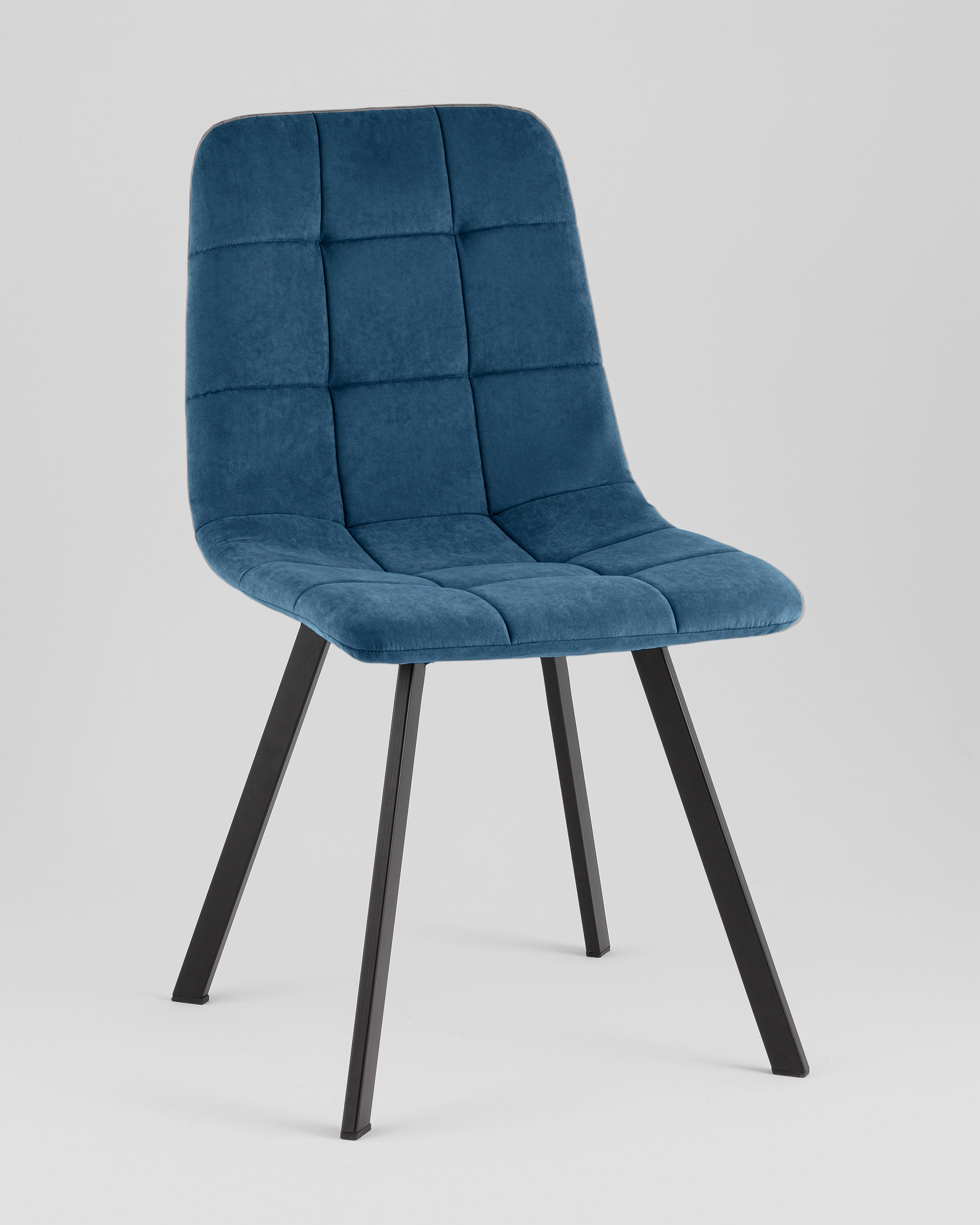 Стул Одди Original Square велюр синий (набор 4 шт)