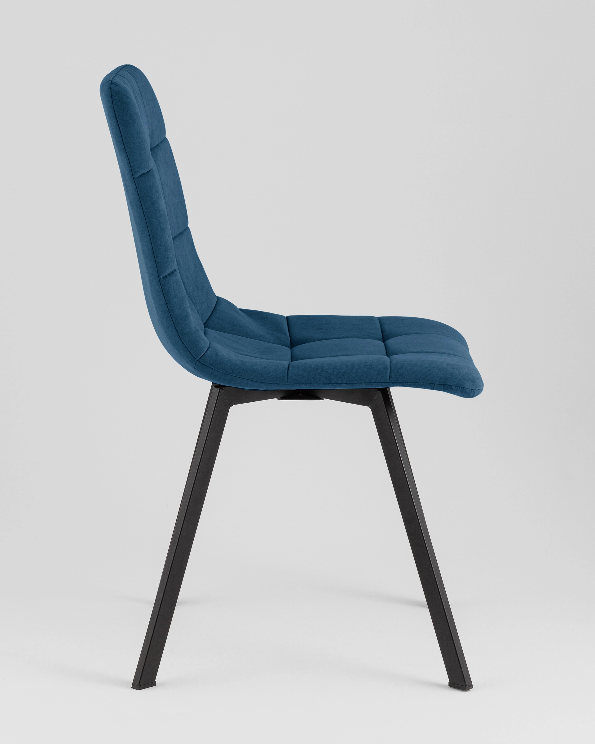 Стул Одди Original Square велюр синий (набор 4 шт)